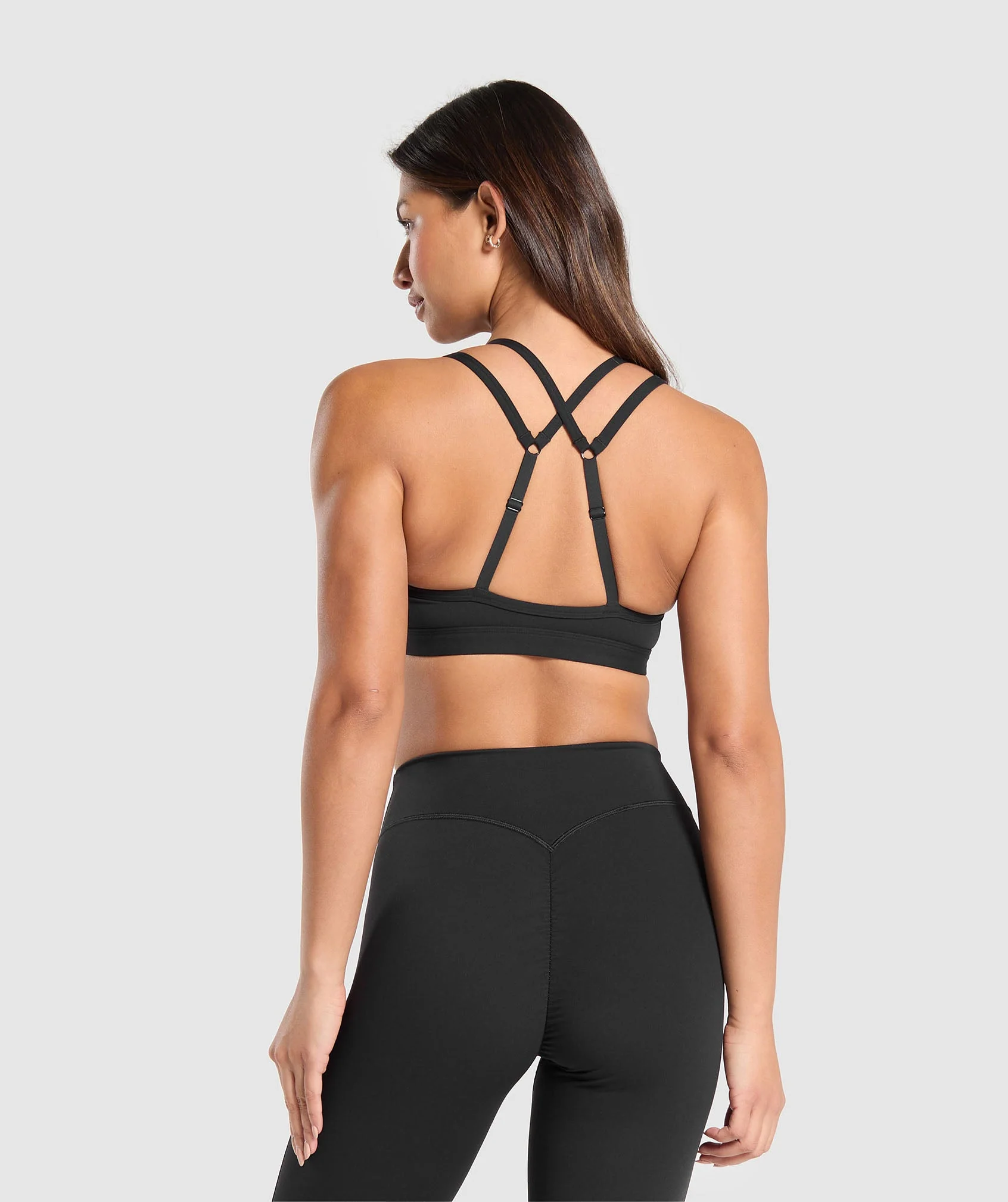 Gymshark Double Up Sports Bra - Black - Image 2