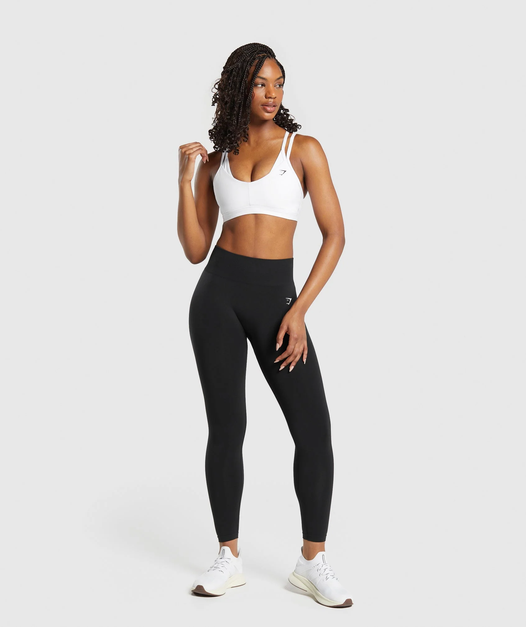 Gymshark Double Up Sports Bra - White - Image 4
