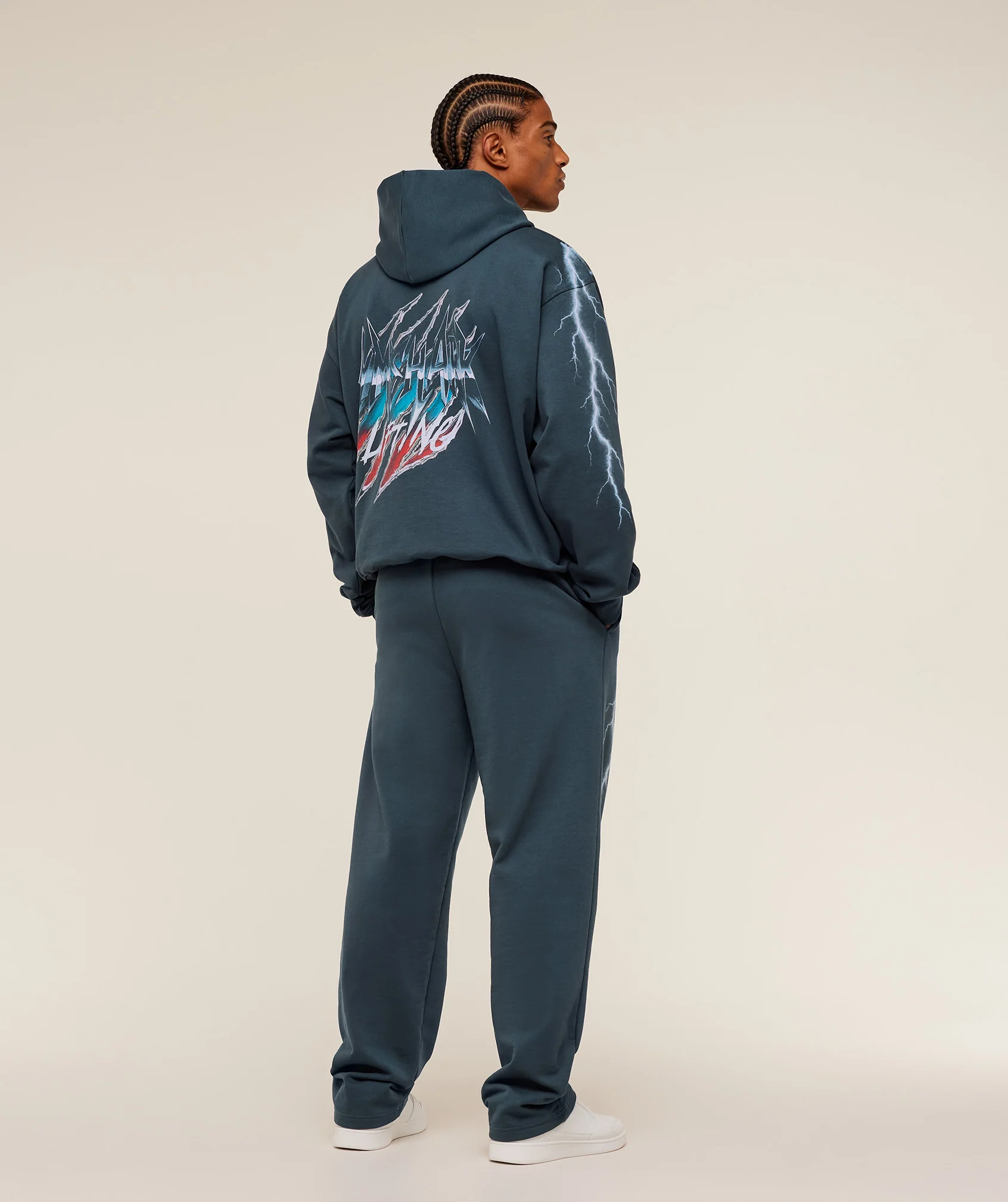 Gymshark Eagle Band Style Graphic Hoodie - GS Stealth Blue - Image 6
