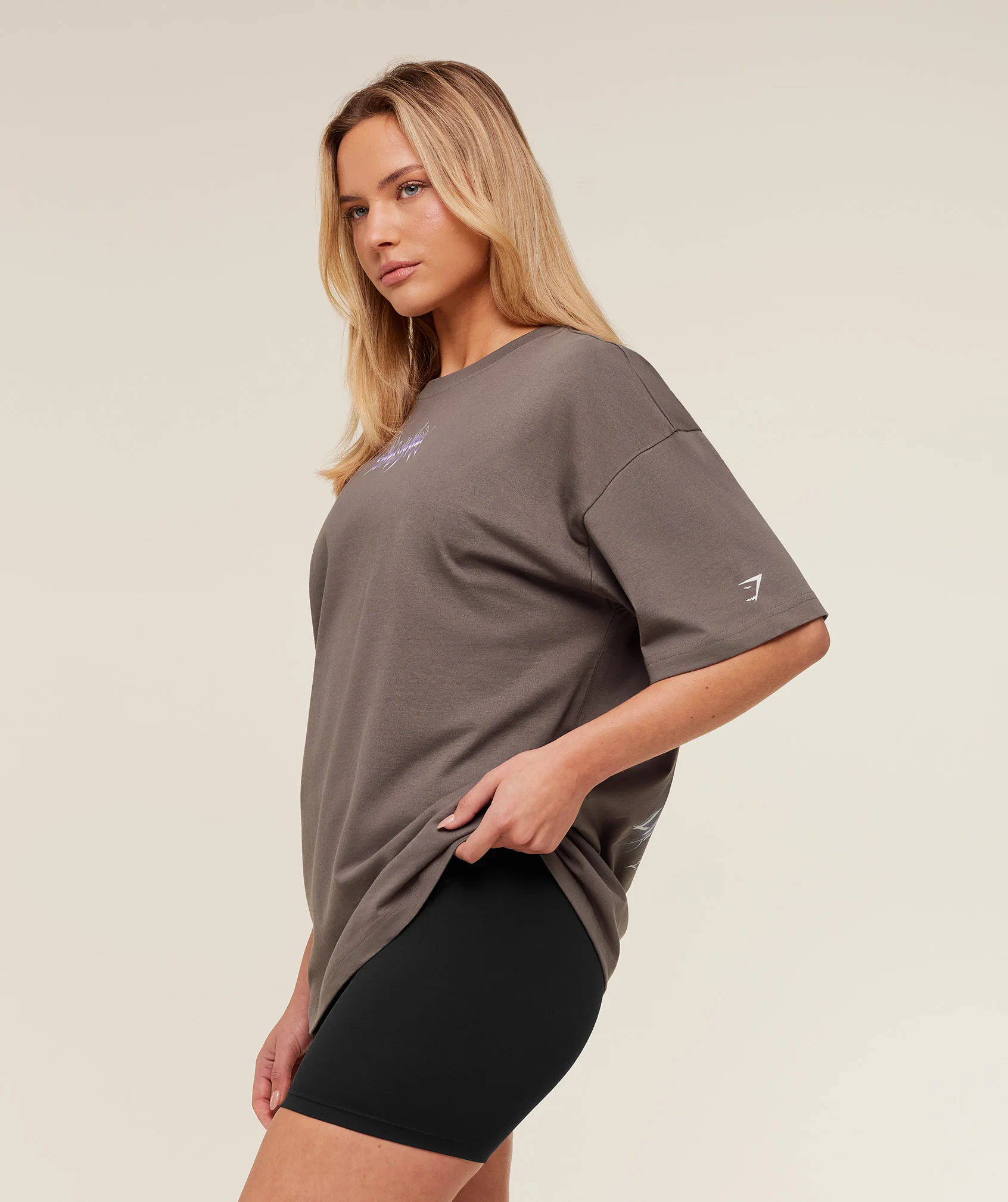 Gymshark Eagle Band Style Graphic Short Sleeve T-Shirt - Cool Brown - Image 3