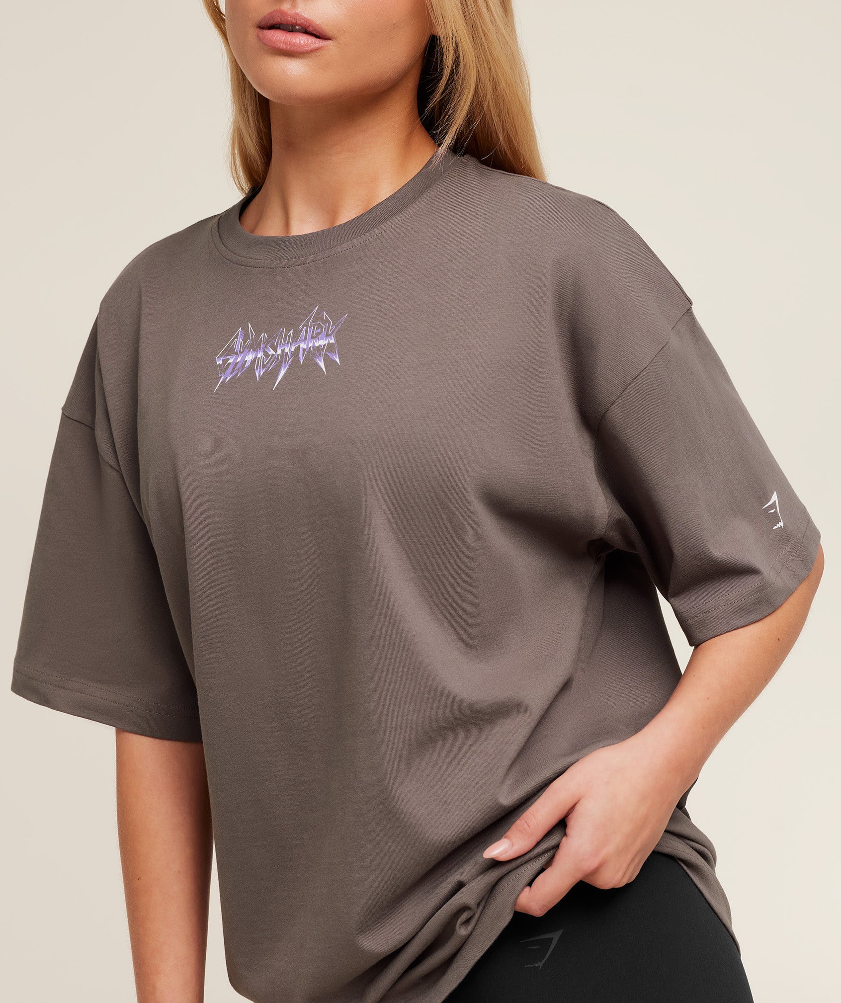 Gymshark Eagle Band Style Graphic Short Sleeve T-Shirt - Cool Brown - Image 6