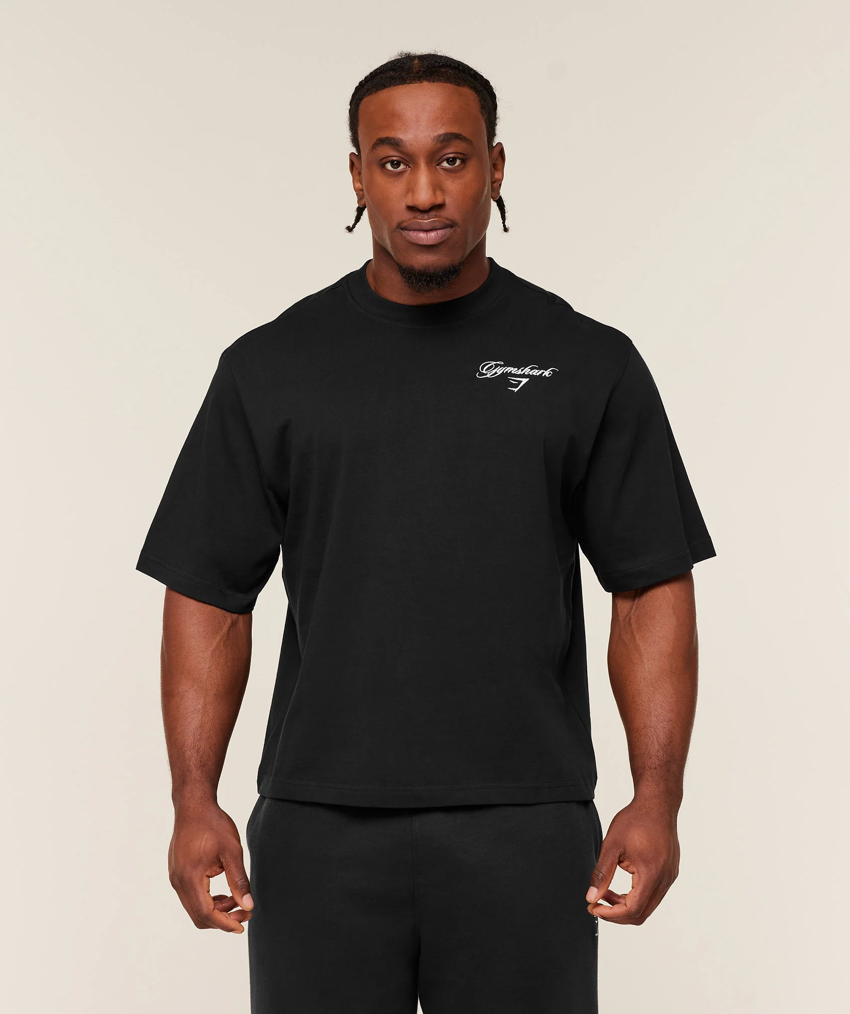 Gymshark Eagle Script Graphic T-Shirt - GS Black - Image 2