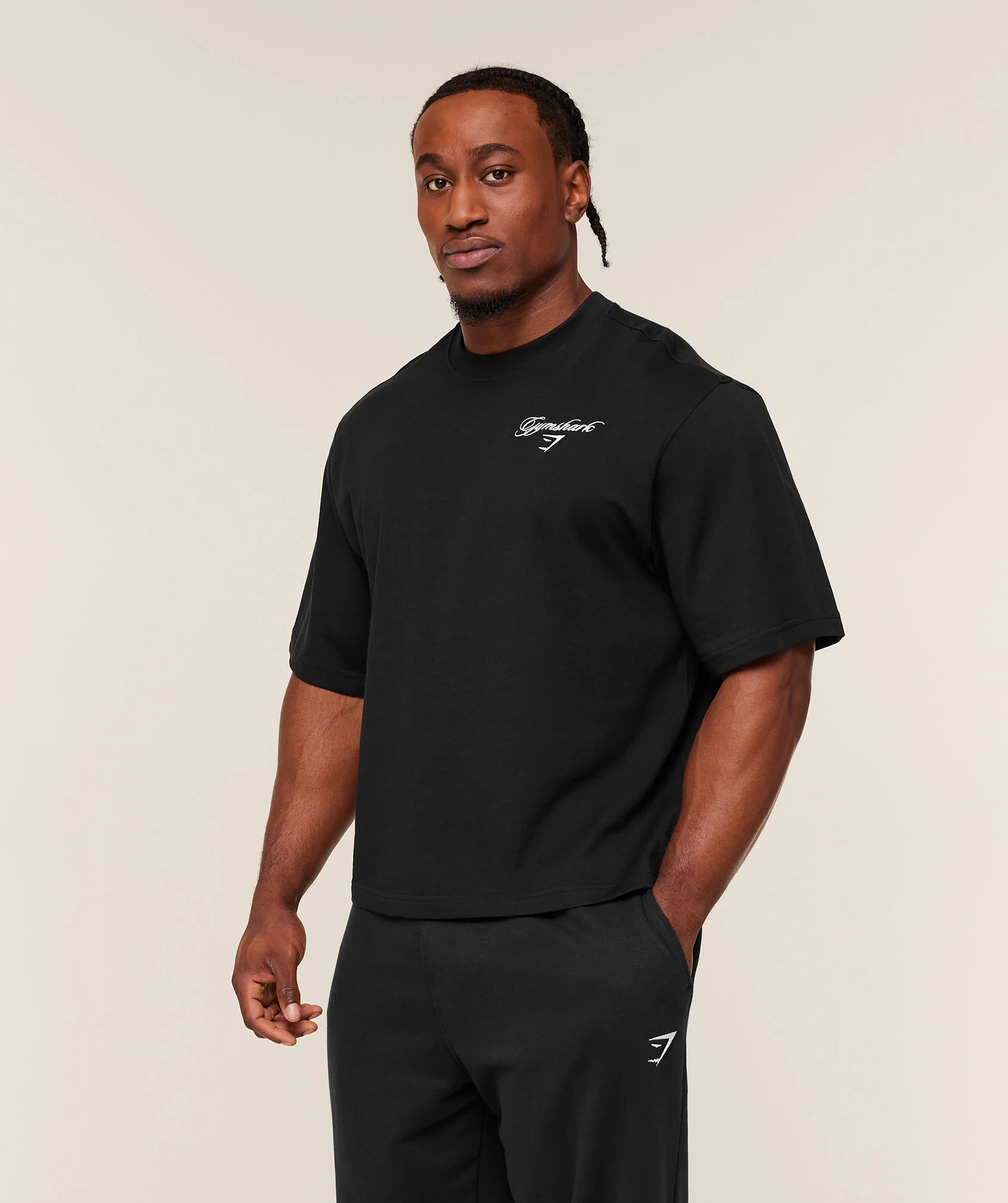 Gymshark Eagle Script Graphic T-Shirt - GS Black - Image 3