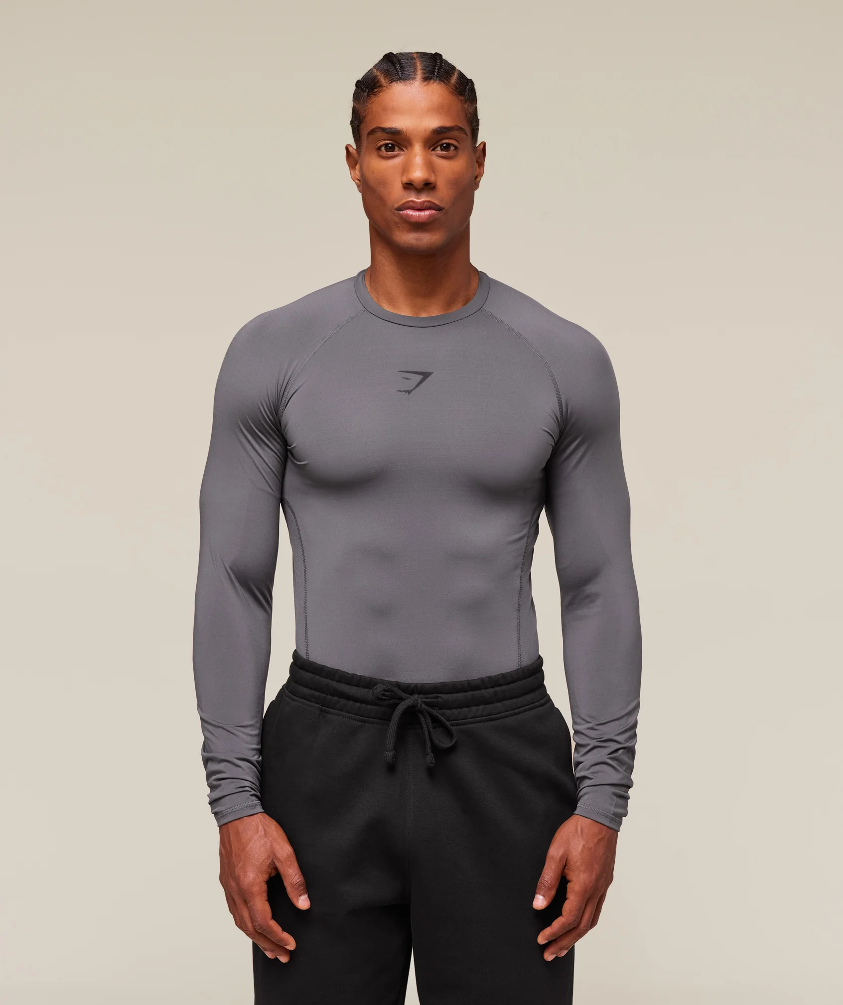 Gymshark Element Baselayer Long Sleeve T-Shirt - Dark Grey