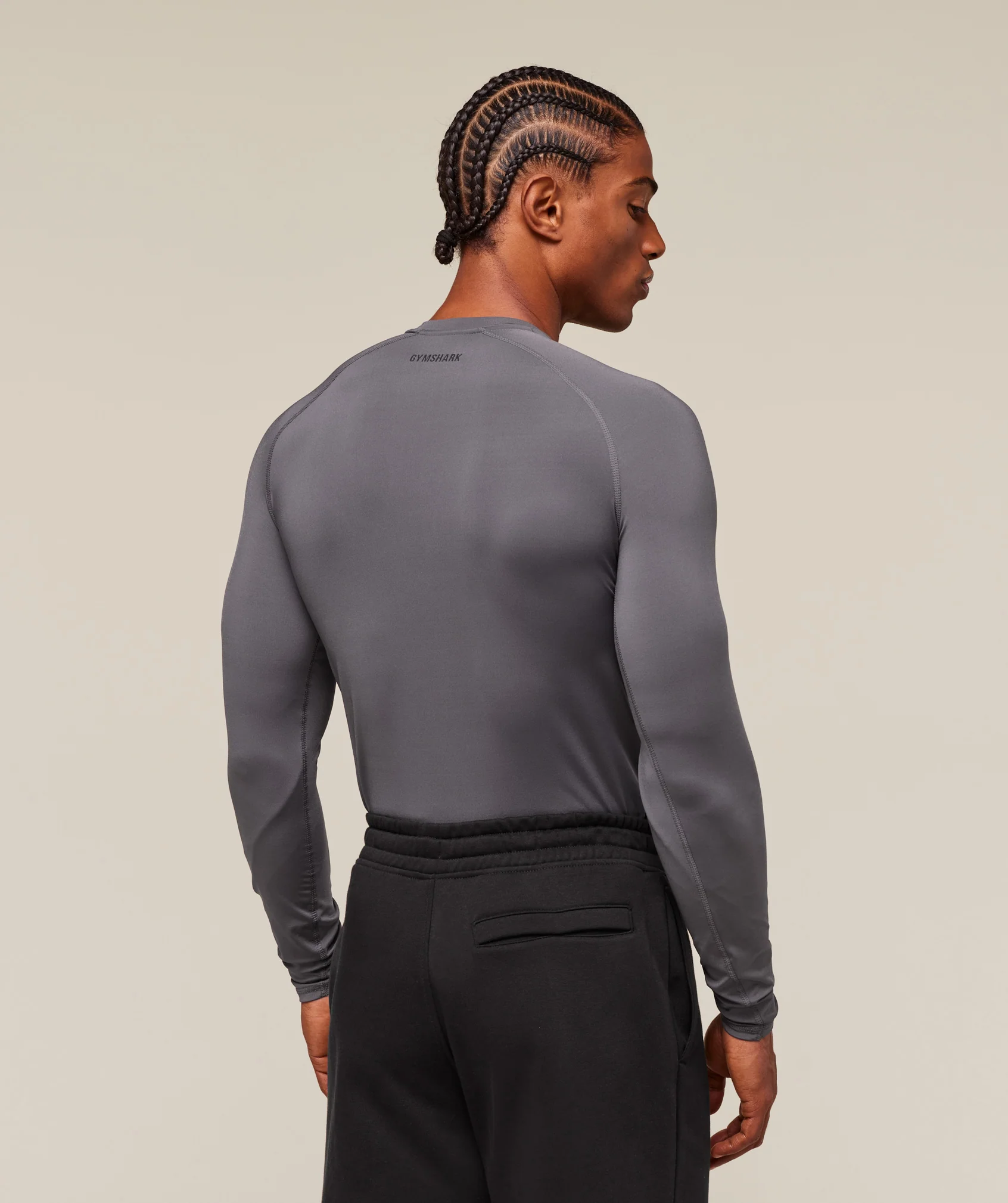 Gymshark Element Baselayer Long Sleeve T-Shirt - Dark Grey - Image 2