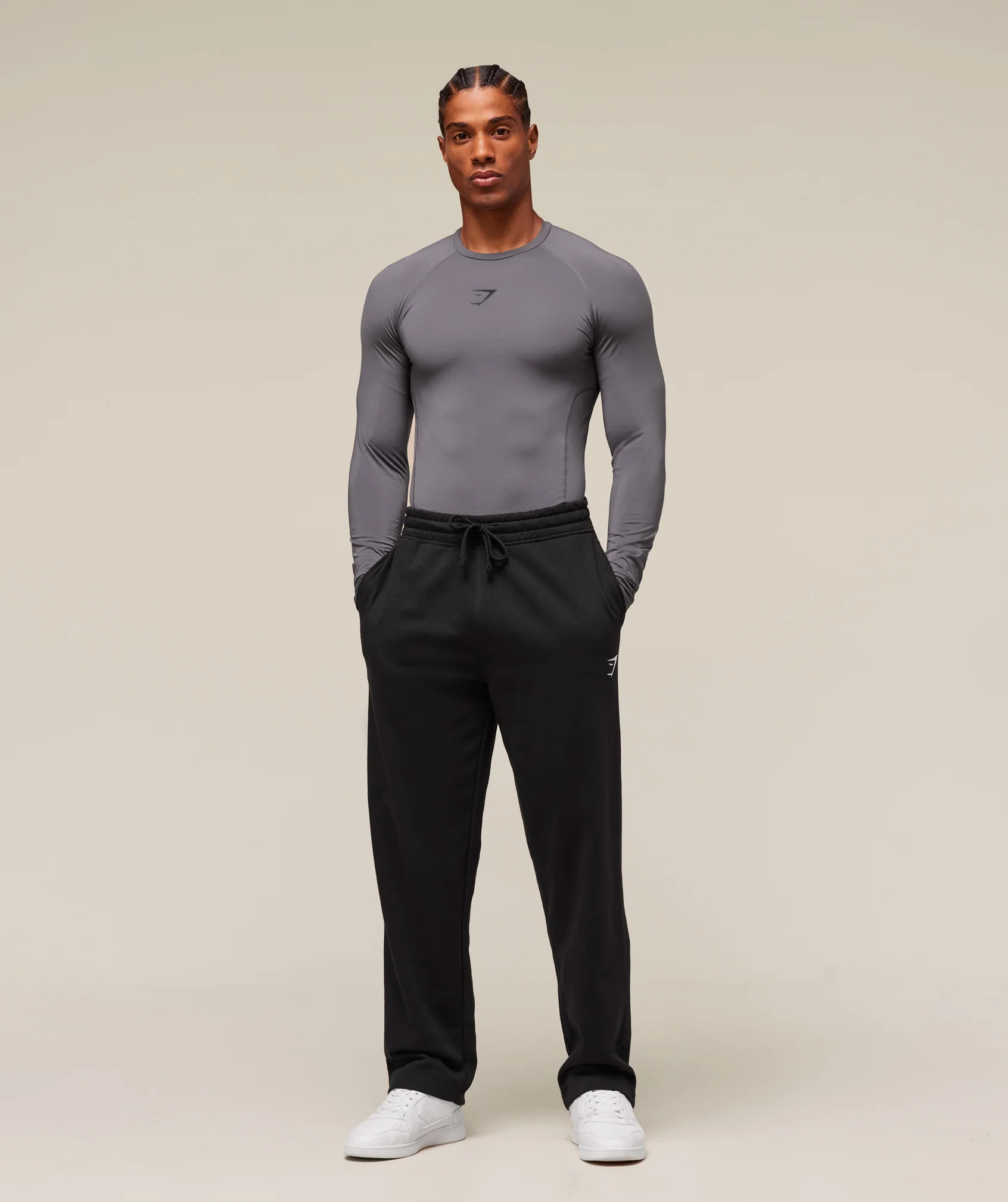 Gymshark Element Baselayer Long Sleeve T-Shirt - Dark Grey - Image 3