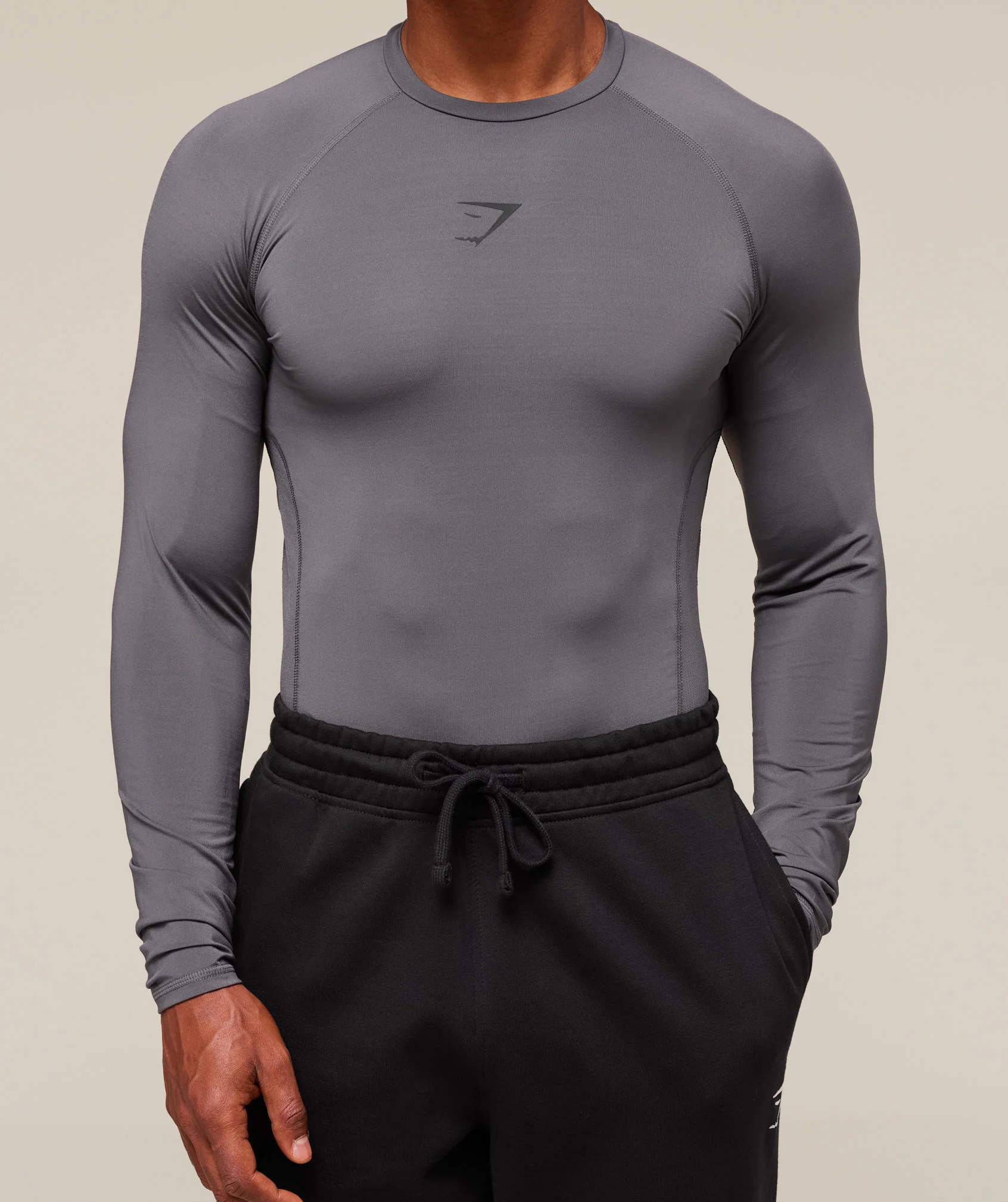 Gymshark Element Baselayer Long Sleeve T-Shirt - Dark Grey - Image 5