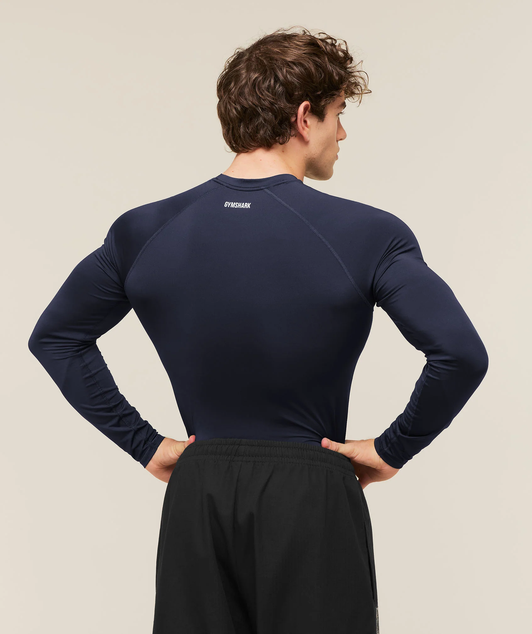 Gymshark Element Baselayer Long Sleeve T-Shirt - Heavy Blue - Image 2