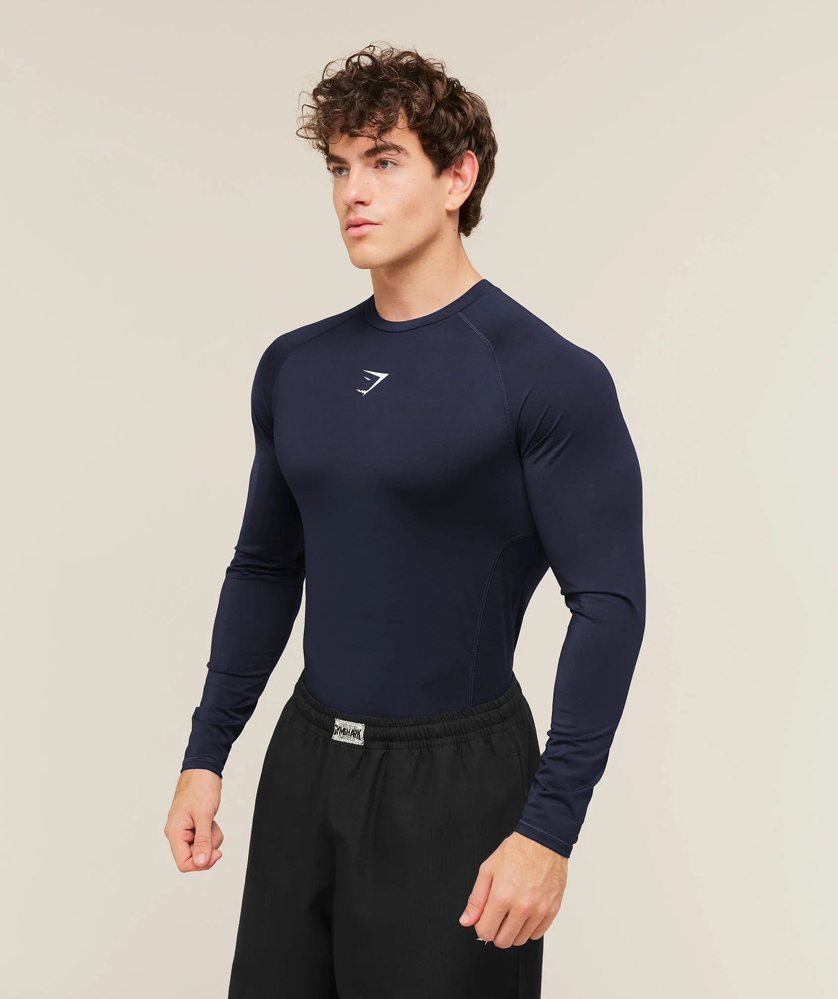 Gymshark Element Baselayer Long Sleeve T-Shirt - Heavy Blue - Image 3