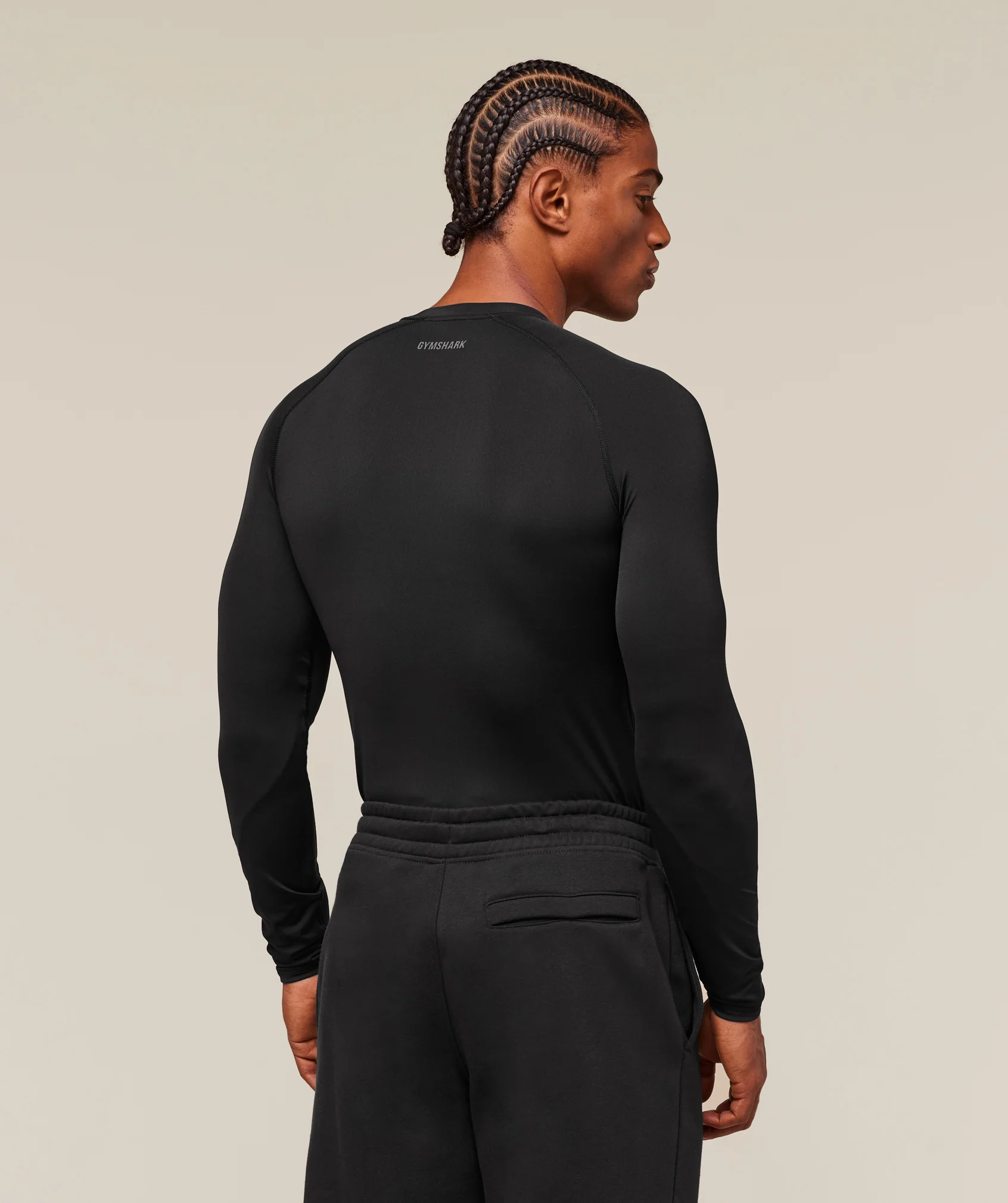 Gymshark Element Baselayer Long Sleeve T-Shirt - Black - Image 3