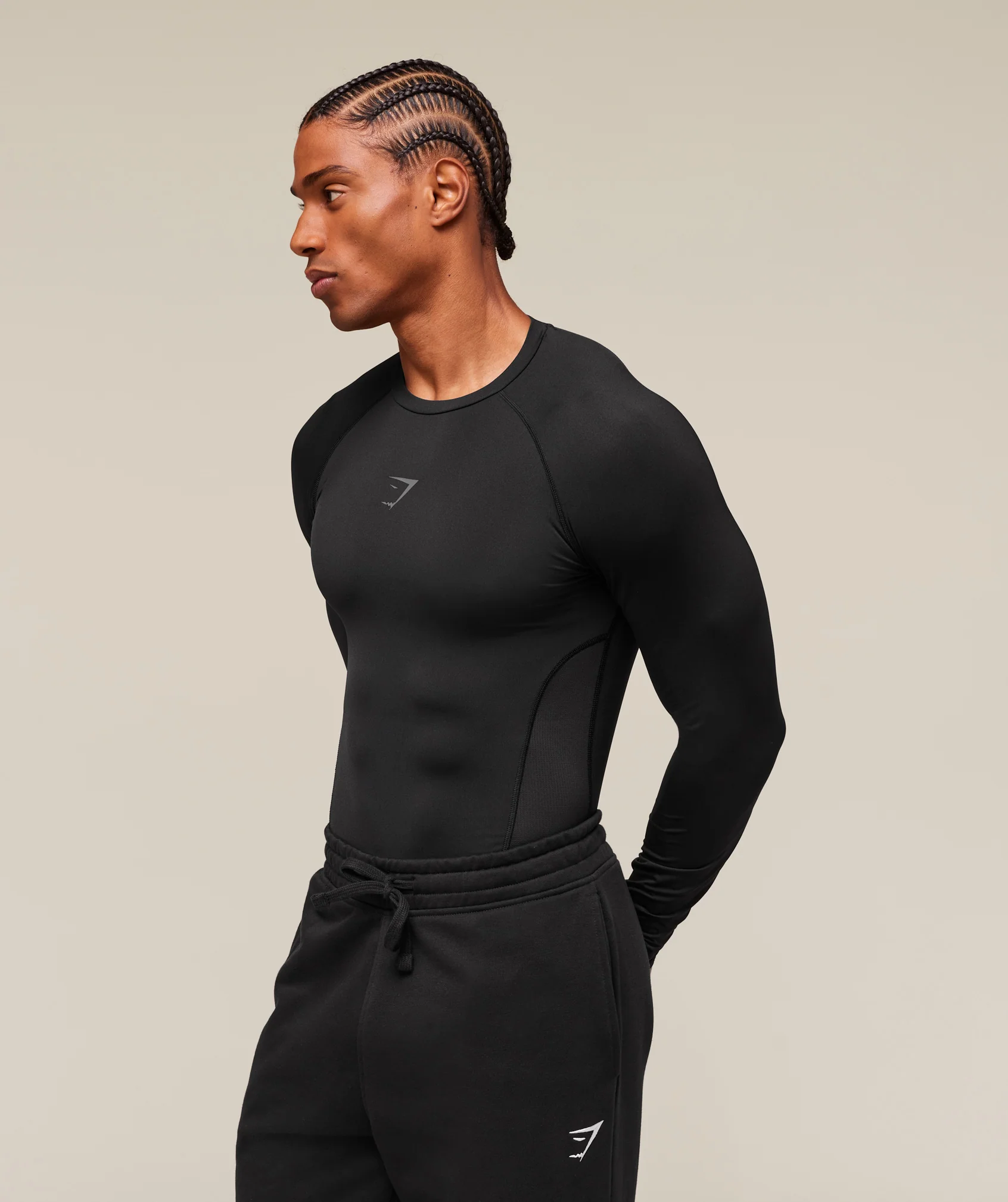 Gymshark Element Baselayer Long Sleeve T-Shirt - Black - Image 4