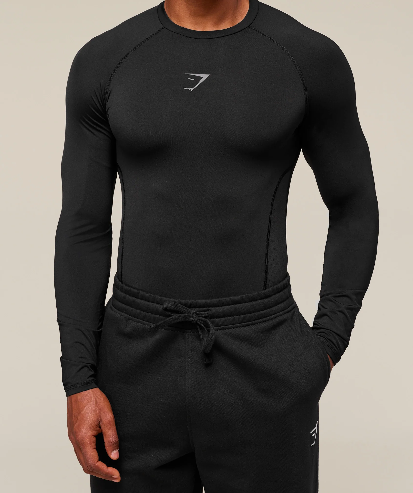 Gymshark Element Baselayer Long Sleeve T-Shirt - Black - Image 5