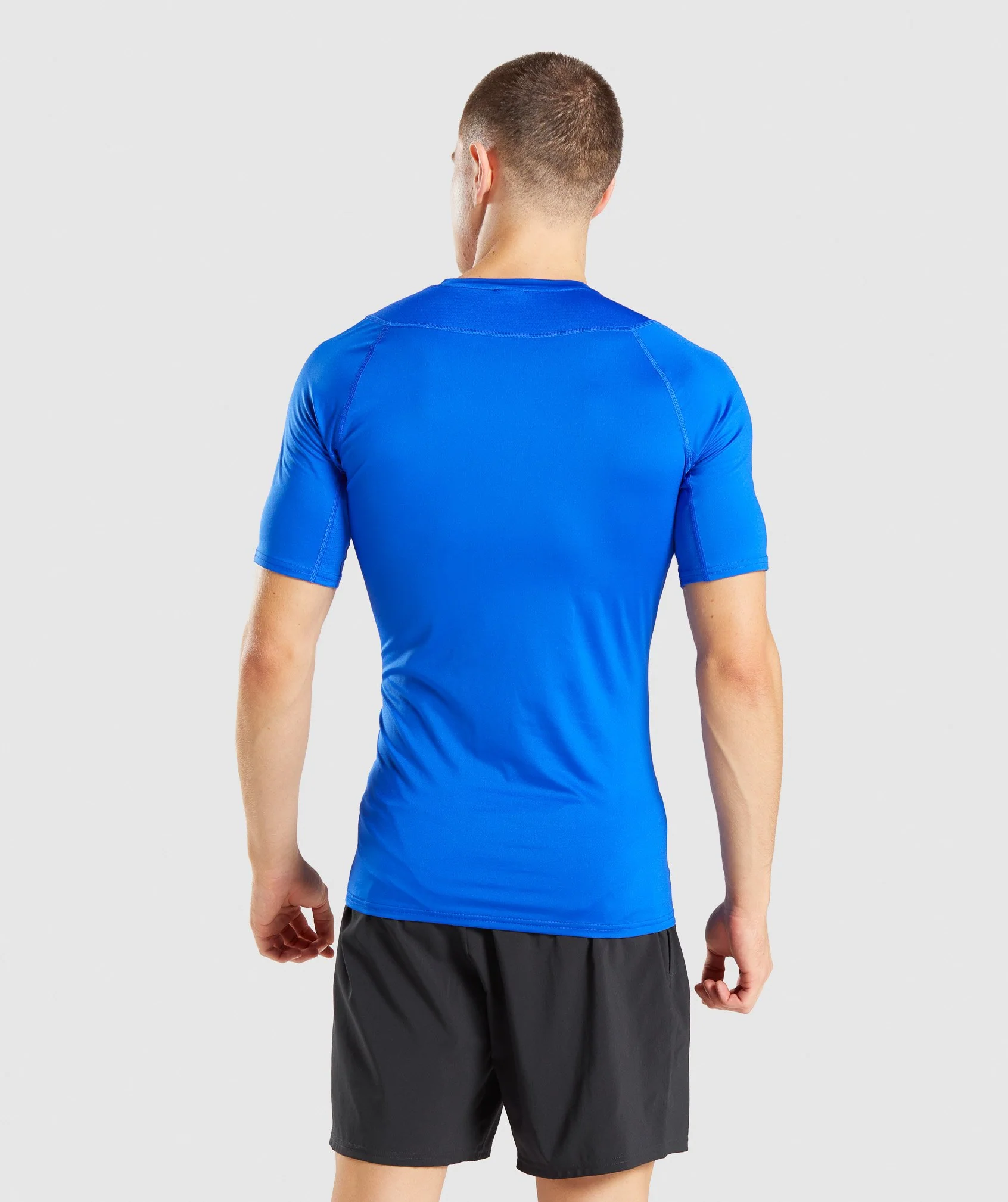Gymshark Element Baselayer T-Shirt- Blue - Image 2