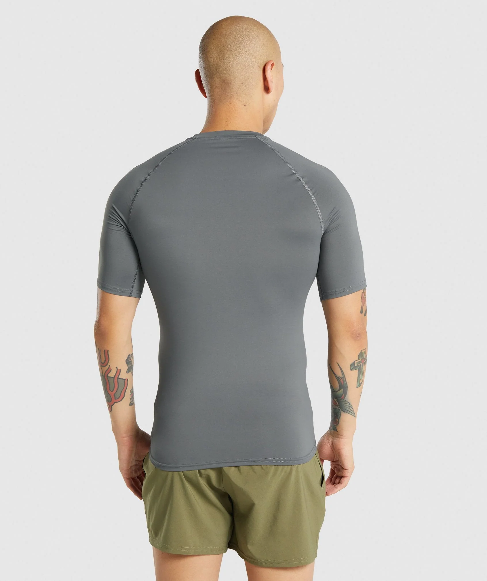 Gymshark Element Baselayer T-Shirt - Charcoal - Image 2