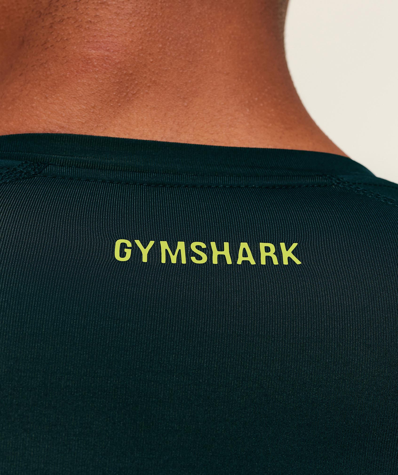 Gymshark Element Baselayer T-Shirt - Deep Petrol Blue/Sorbet Yellow - Image 6