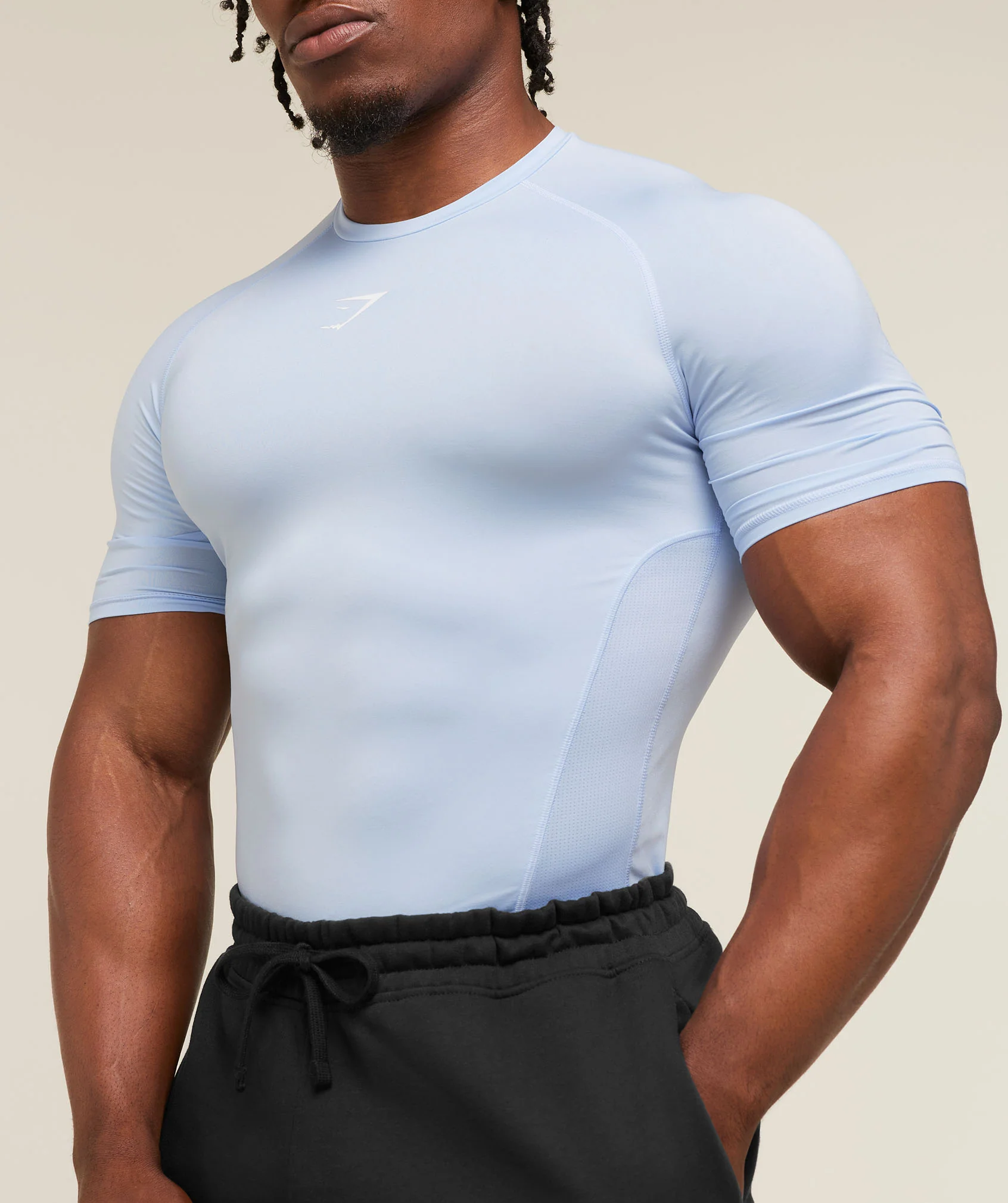 Gymshark Element Baselayer T-Shirt - Tranquil Blue - Image 4