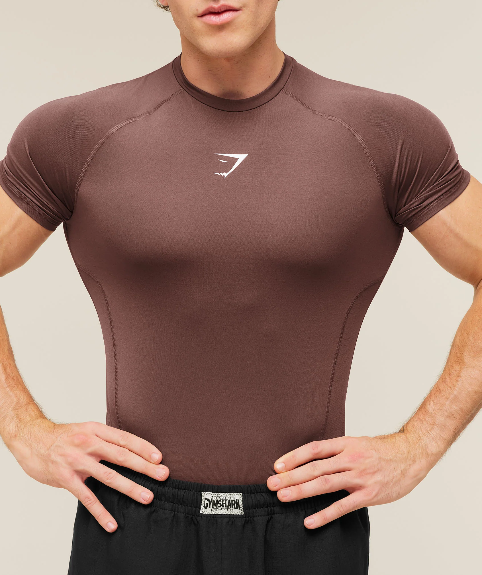 Gymshark Element Baselayer T-Shirt - Espresso Brown - Image 4