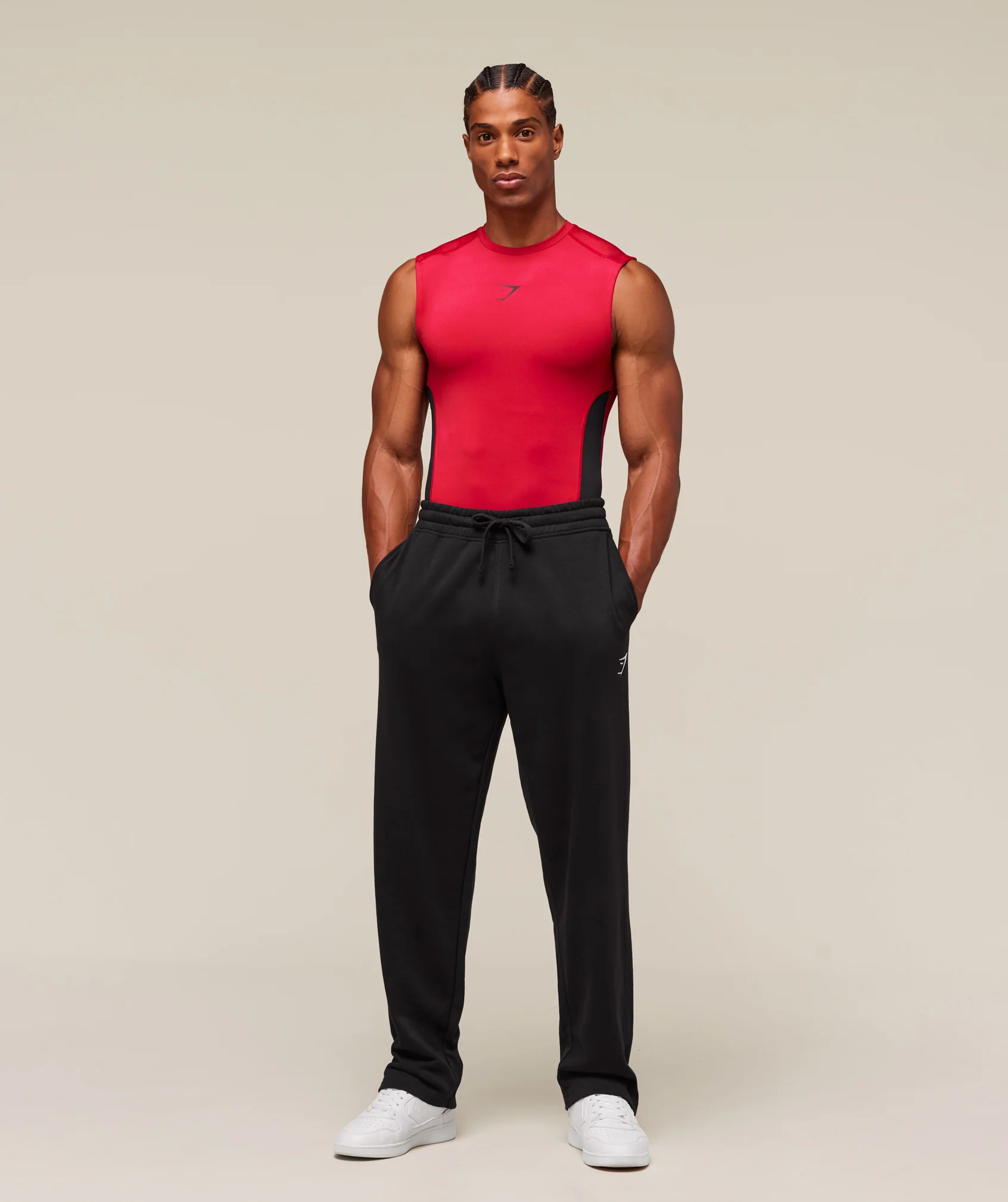 Gymshark Element Tank - Carmine Red/Black - Image 3