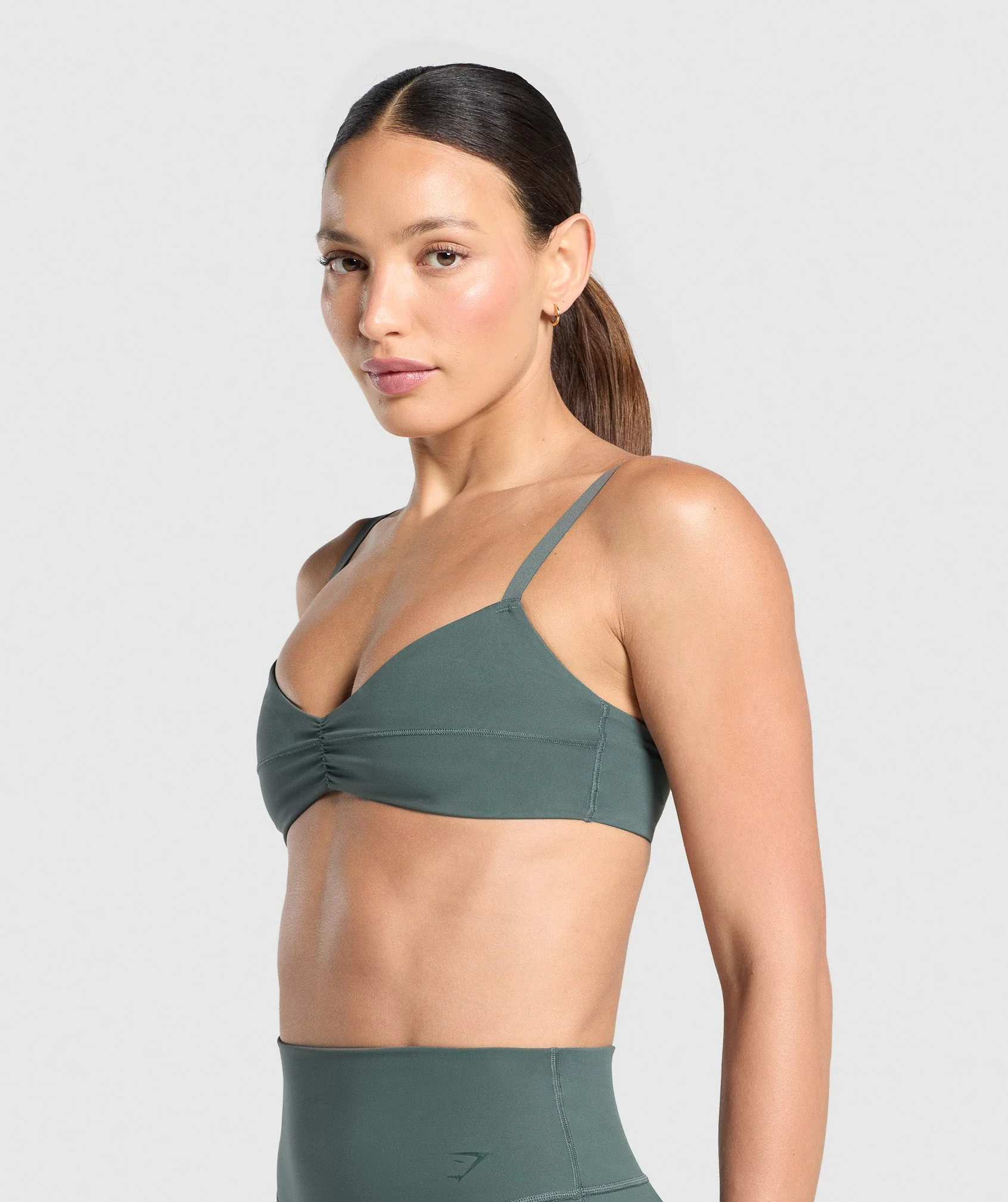Gymshark Elevate Ruched Sports Bra - Slate Teal - Image 4