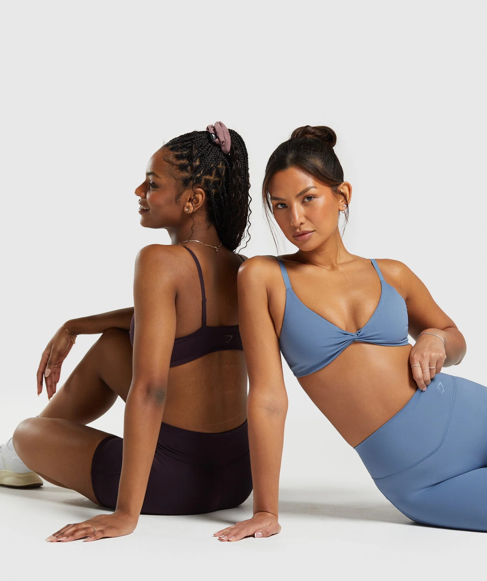 Gymshark Elevate Twist Front Bralette - Faded Blue - Image 4