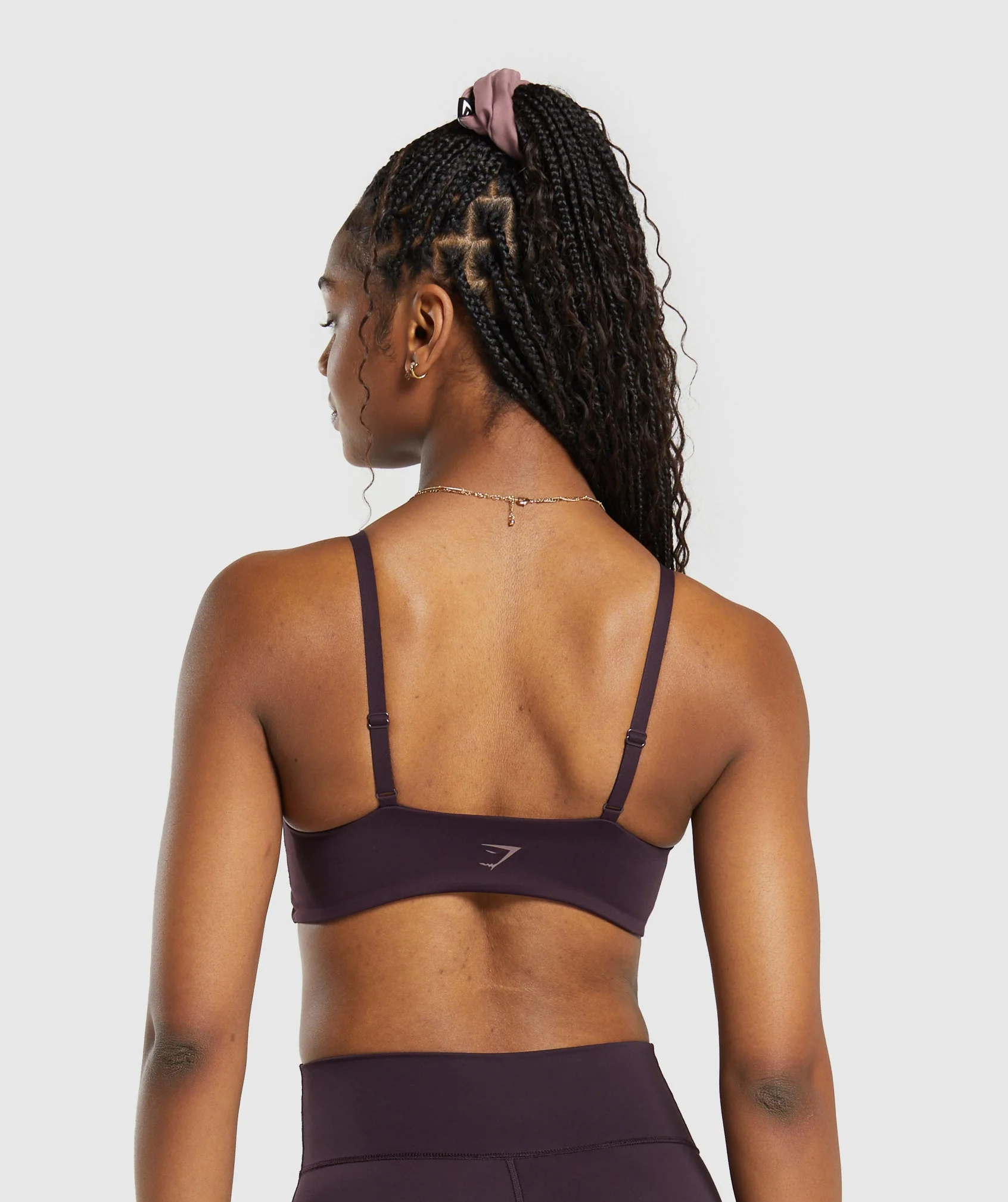 Gymshark Elevate Twist Front Bralette - Plum Brown - Image 2