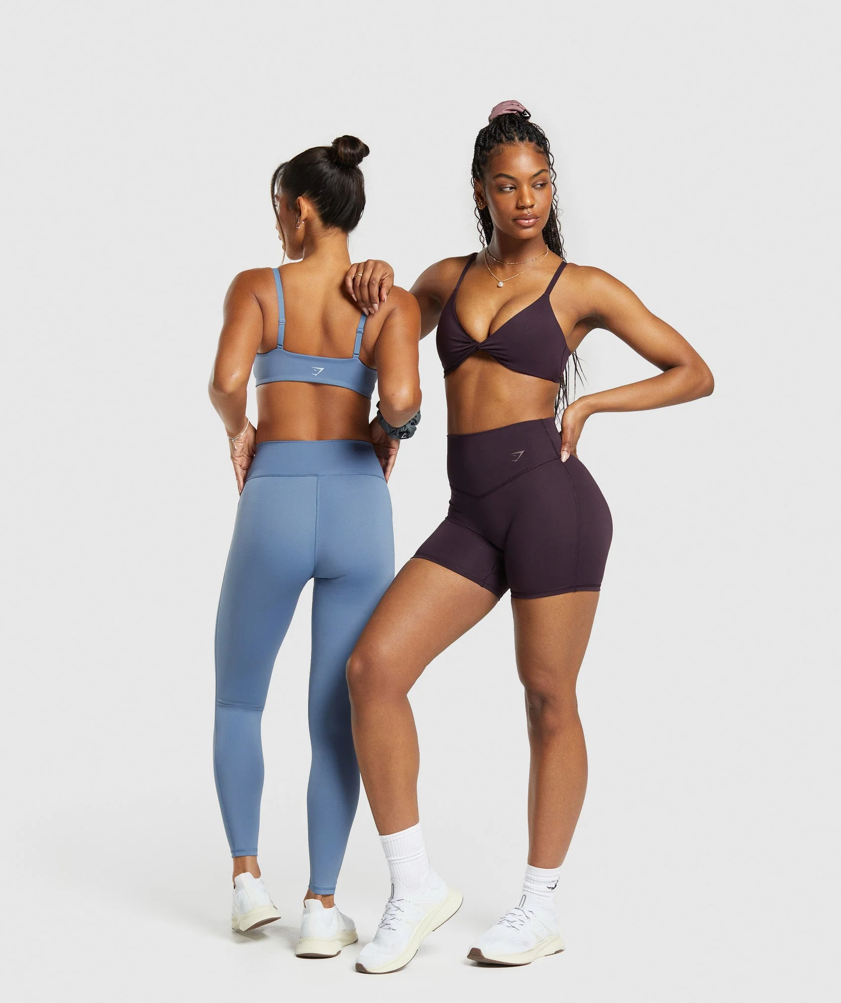 Gymshark Elevate Twist Front Bralette - Plum Brown - Image 4