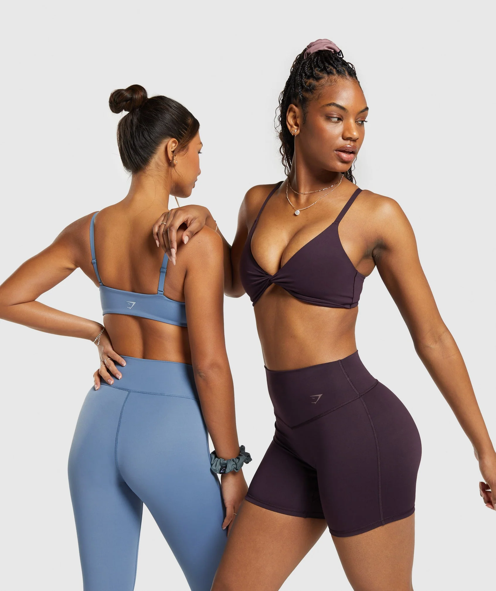 Gymshark Elevate Twist Front Bralette - Plum Brown - Image 7