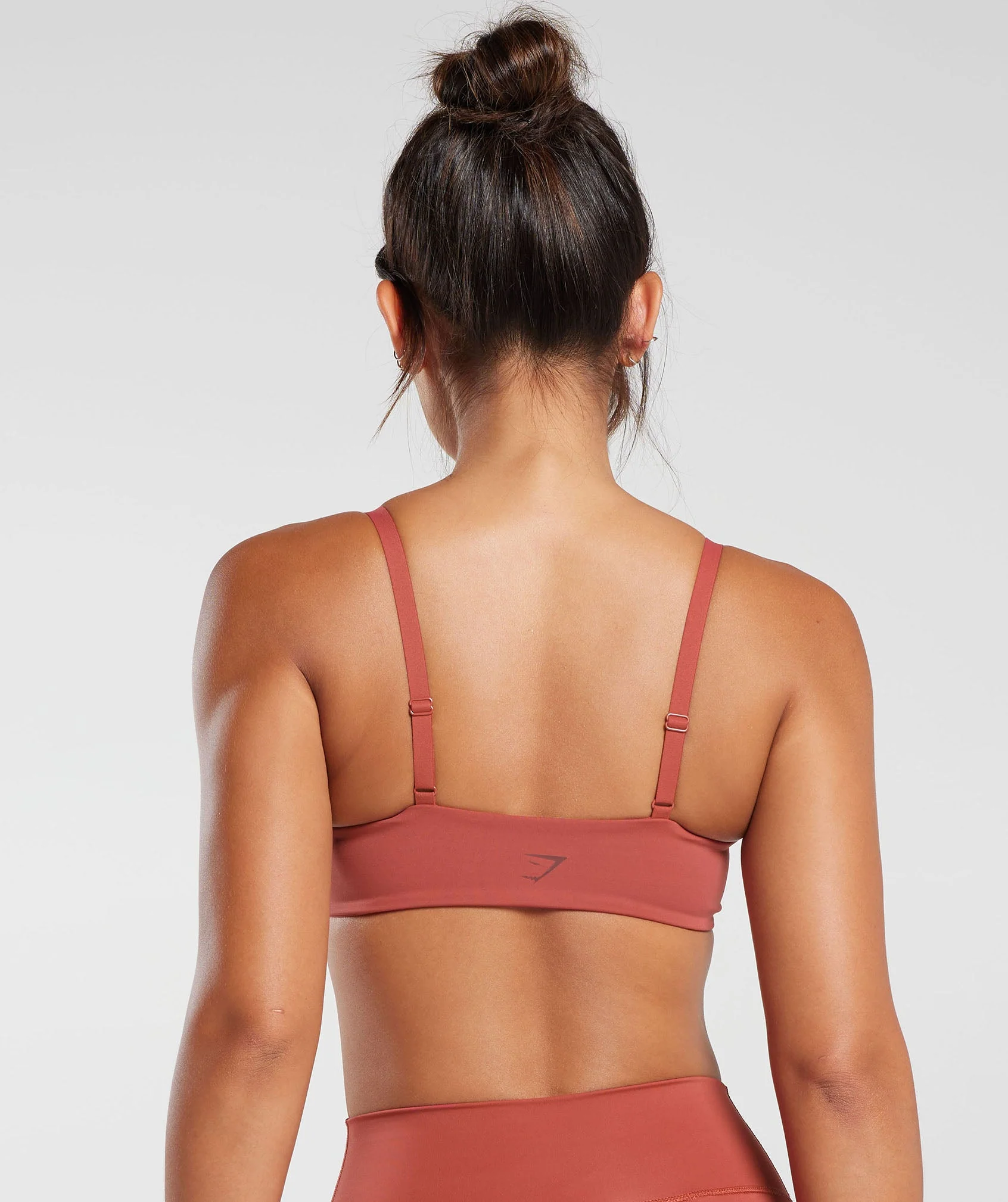 Gymshark Elevate Twist Front Bralette - Rust Red - Image 2