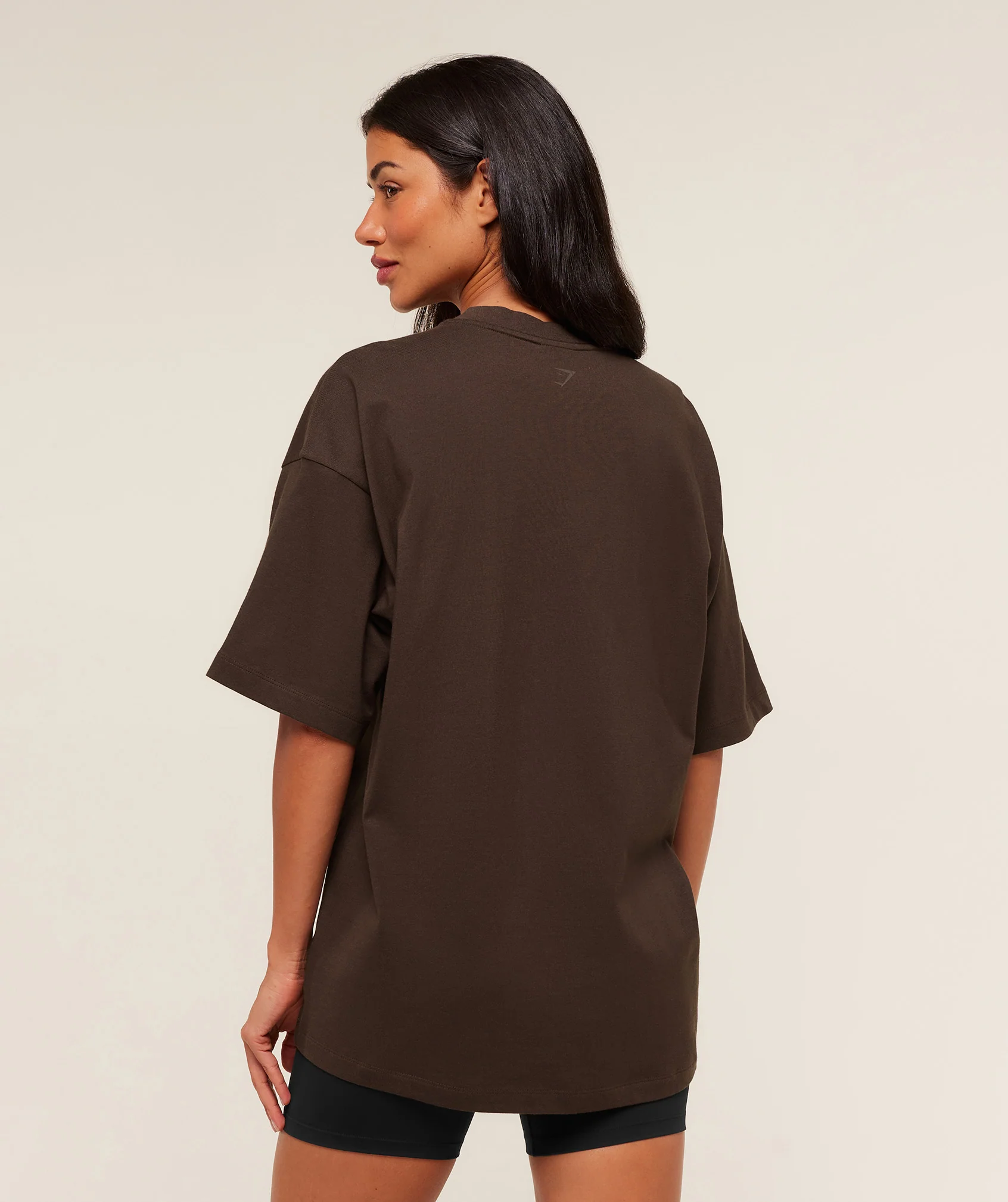 Gymshark Embossed Graphic Oversized T-Shirt - Archive Brown - Image 2