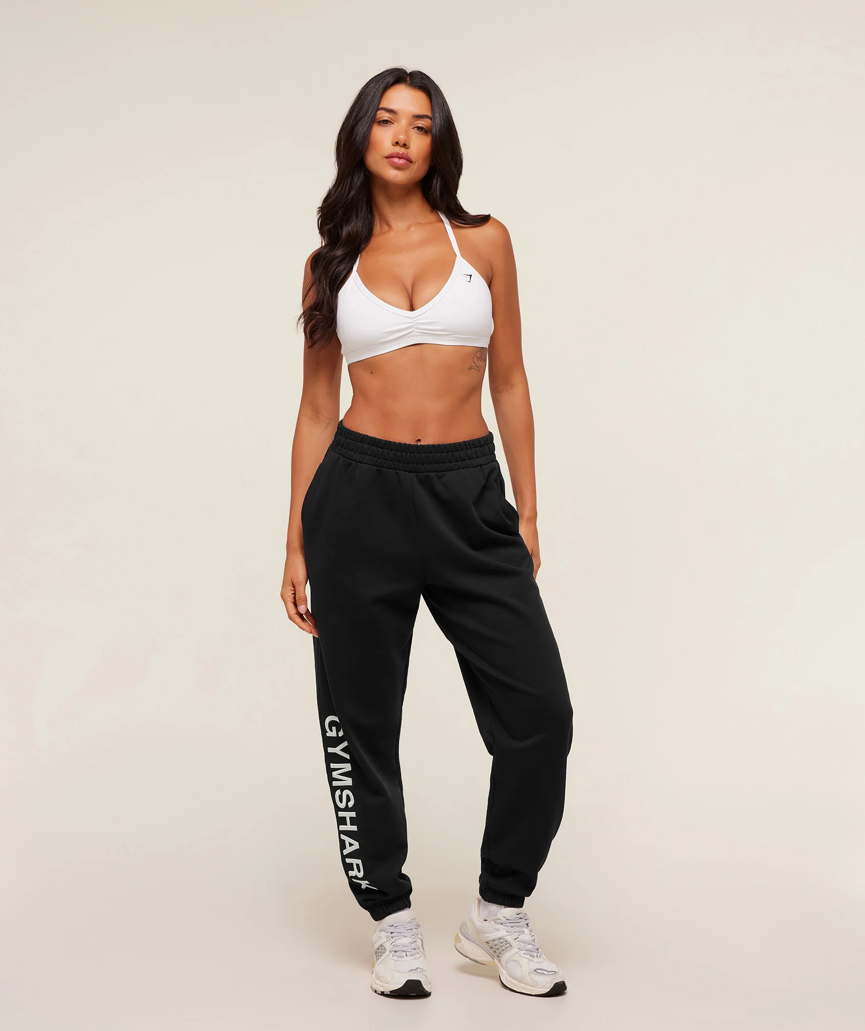 Gymshark Embroidered Logo Joggers - Black - Image 4