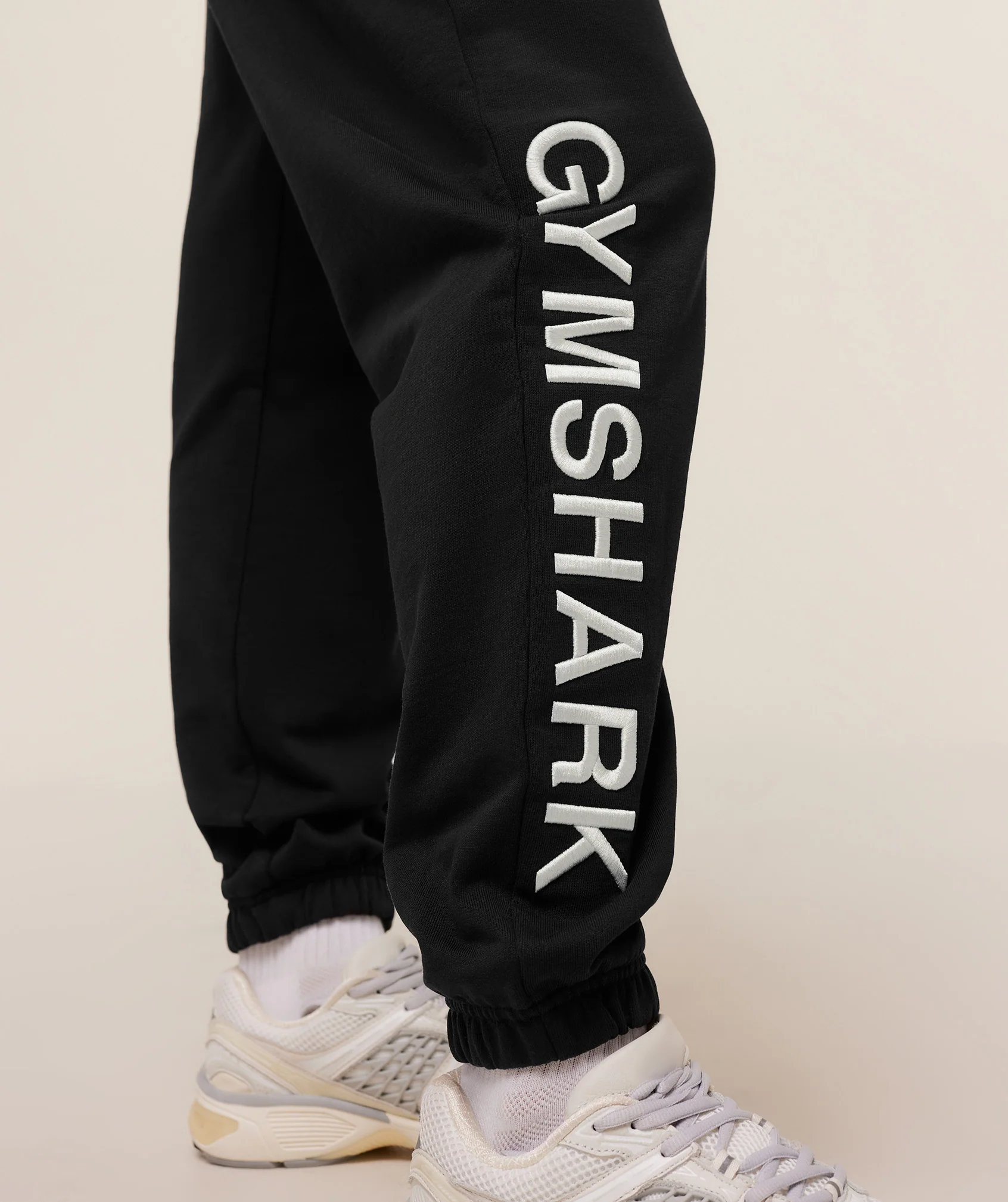 Gymshark Embroidered Logo Joggers - Black - Image 6