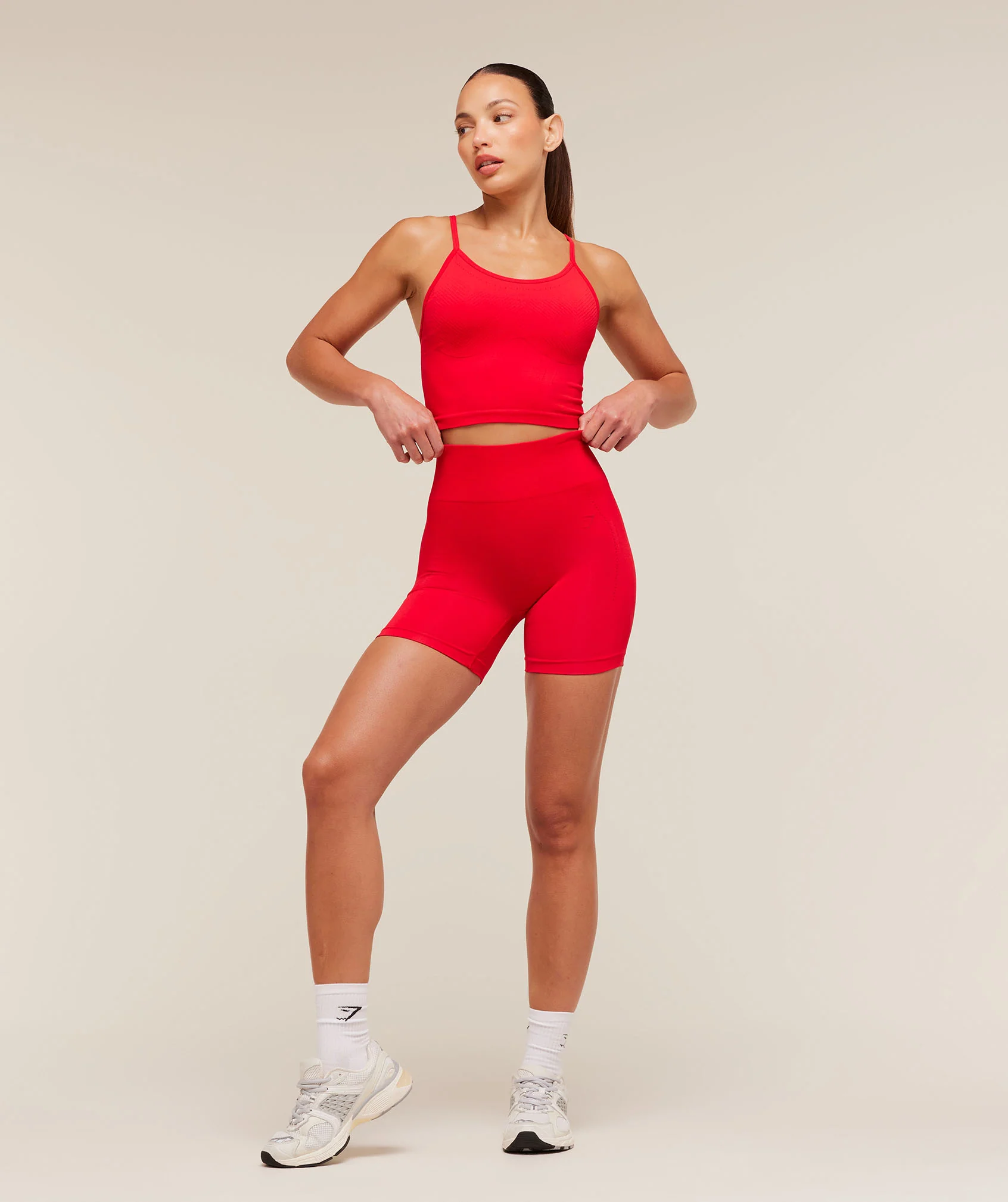 Gymshark Energise Seamless Shorts - Athletic Red - Image 4