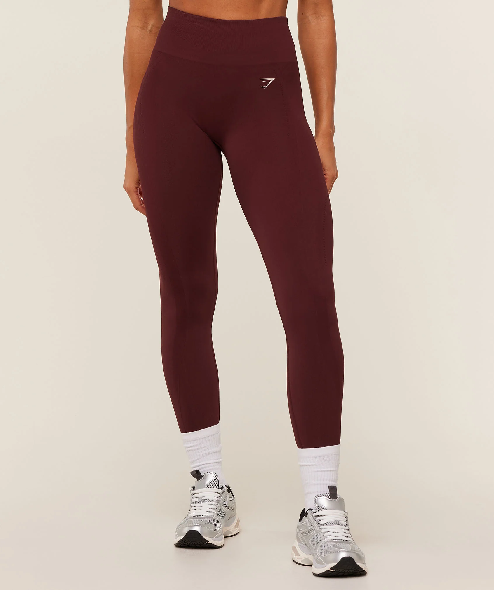 Gymshark Energise Seamless Leggings - Rich Maroon