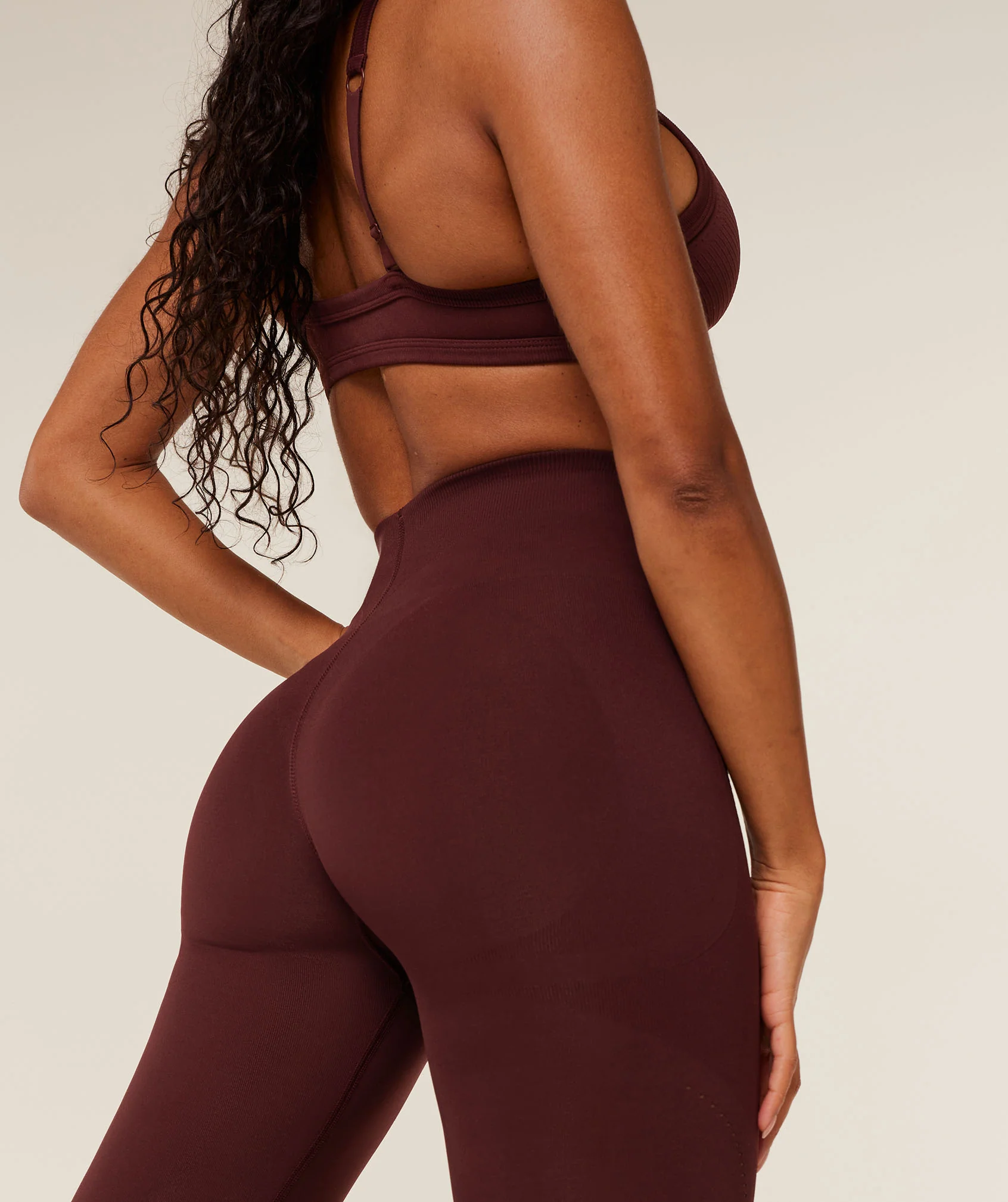 Gymshark Energise Seamless Leggings - Rich Maroon - Image 6