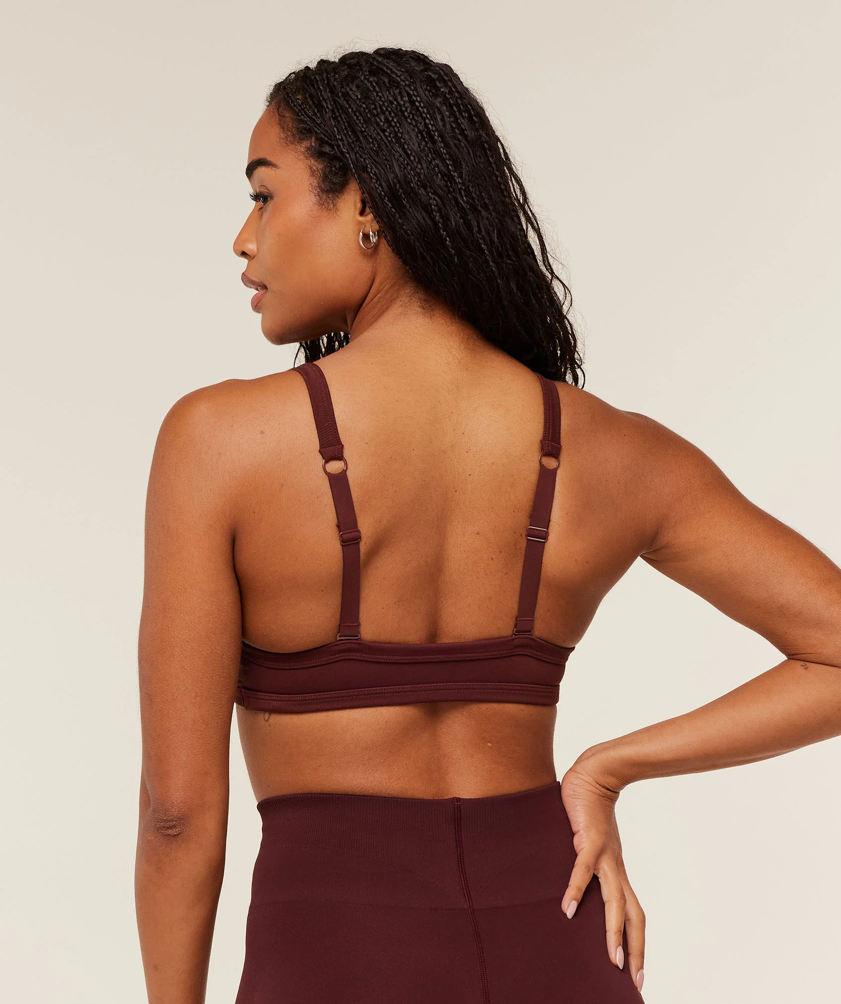 Gymshark Energise Seamless Sports Bra - Rich Maroon - Image 4