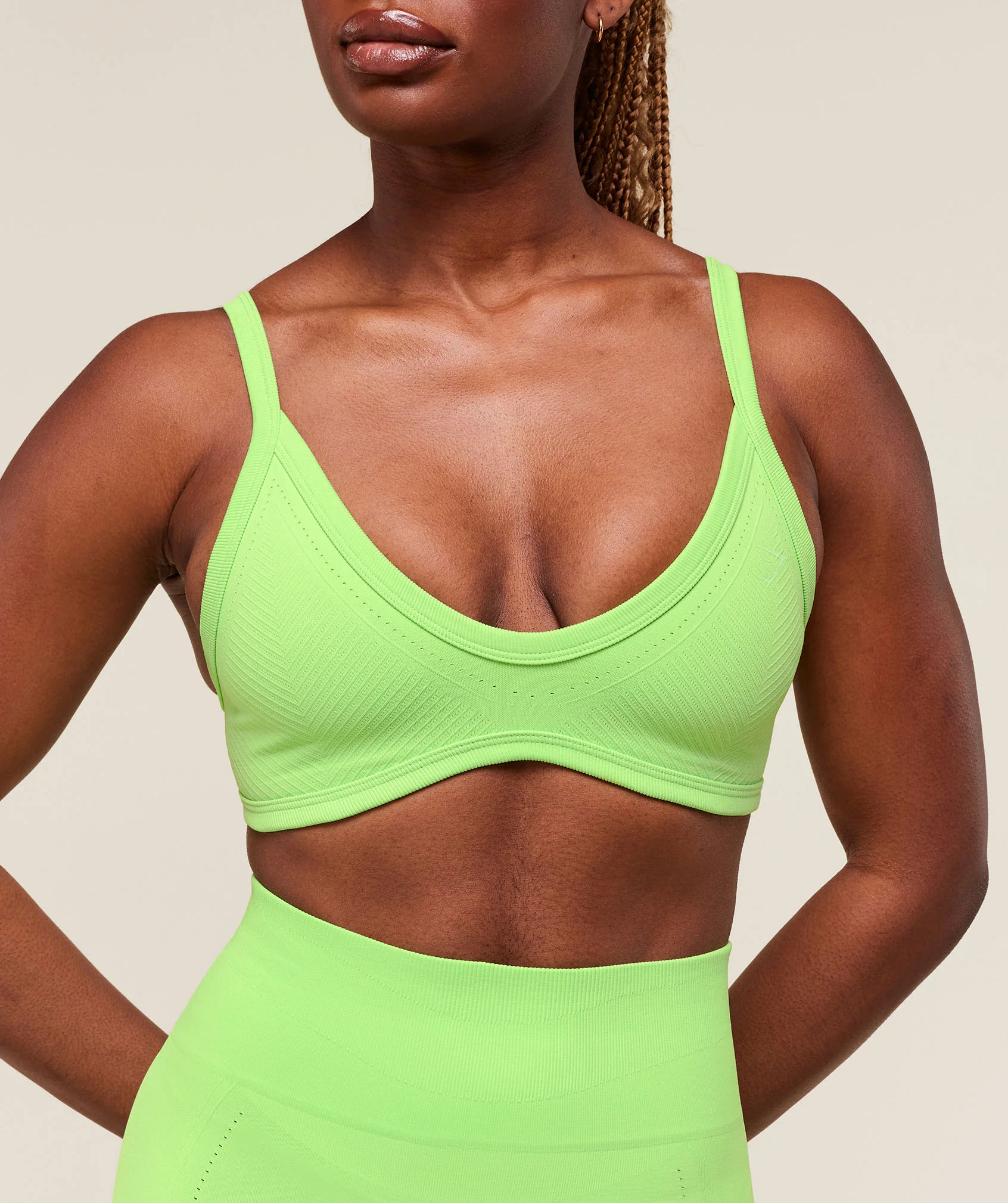 Gymshark Energise Seamless Sports Bra - Energy Gelato Green - Image 5