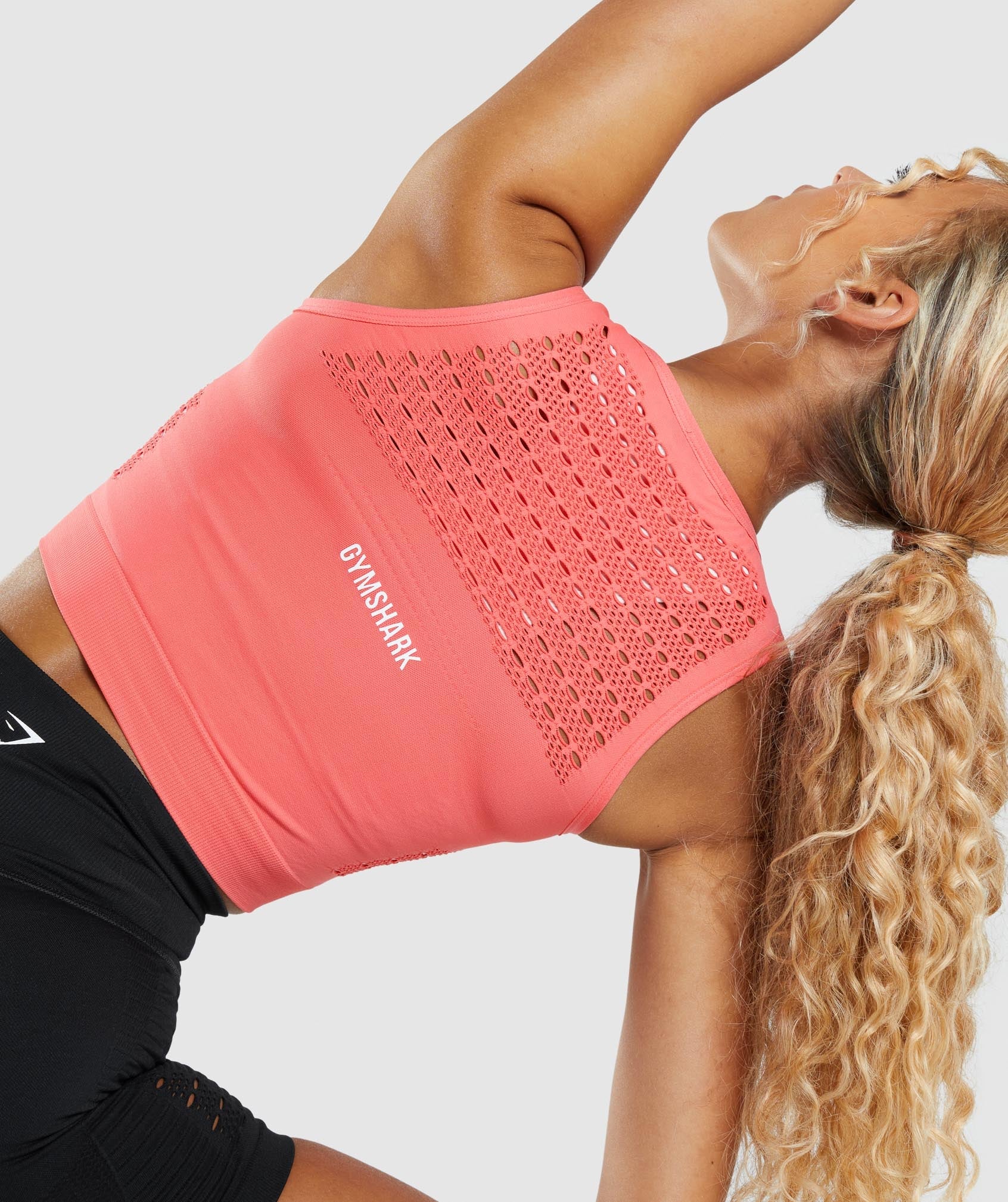 Gymshark Energy Seamless Crop Top - Polka Pink - Image 5