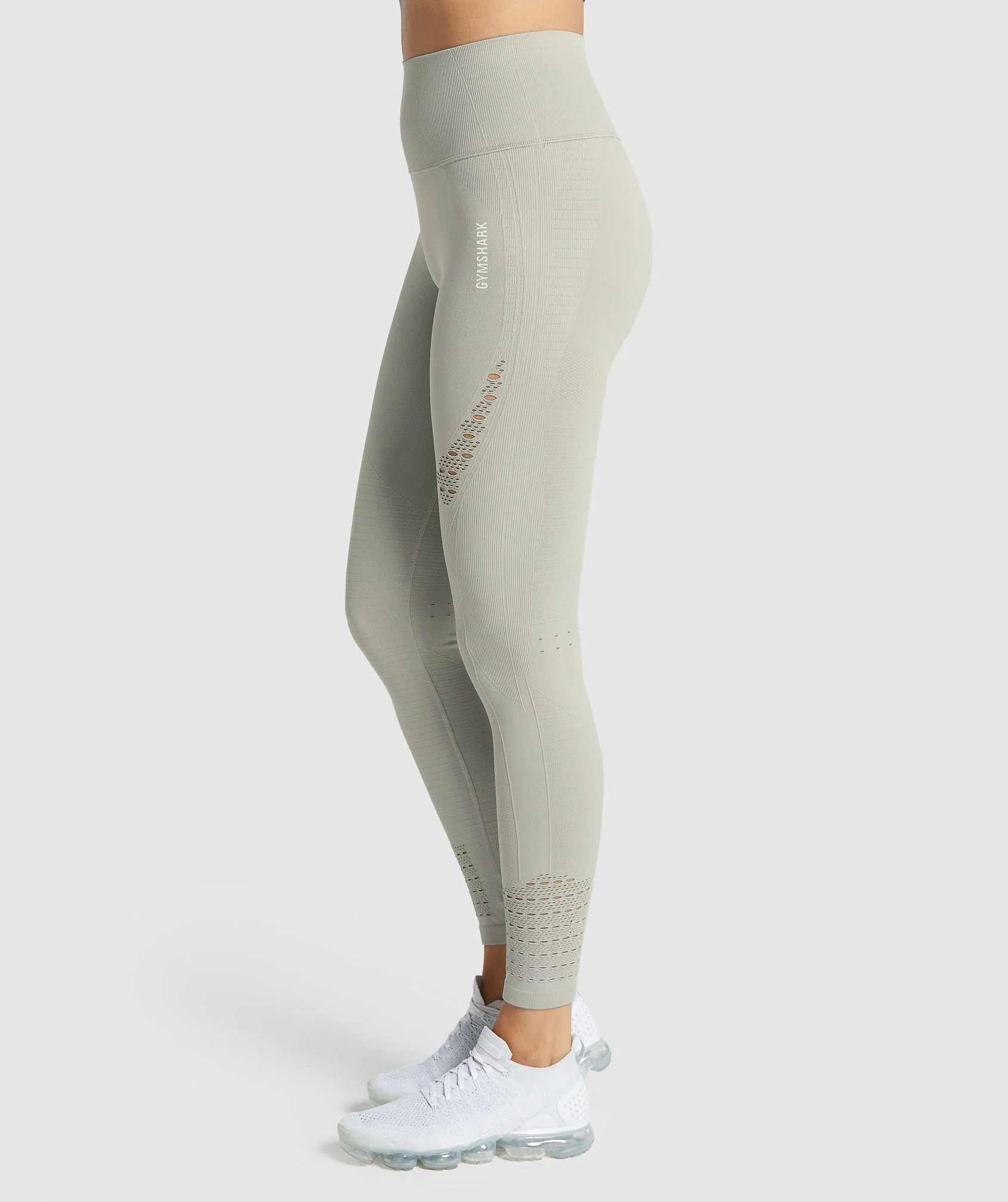 Gymshark Energy Seamless Leggings - Light Grey - Image 3