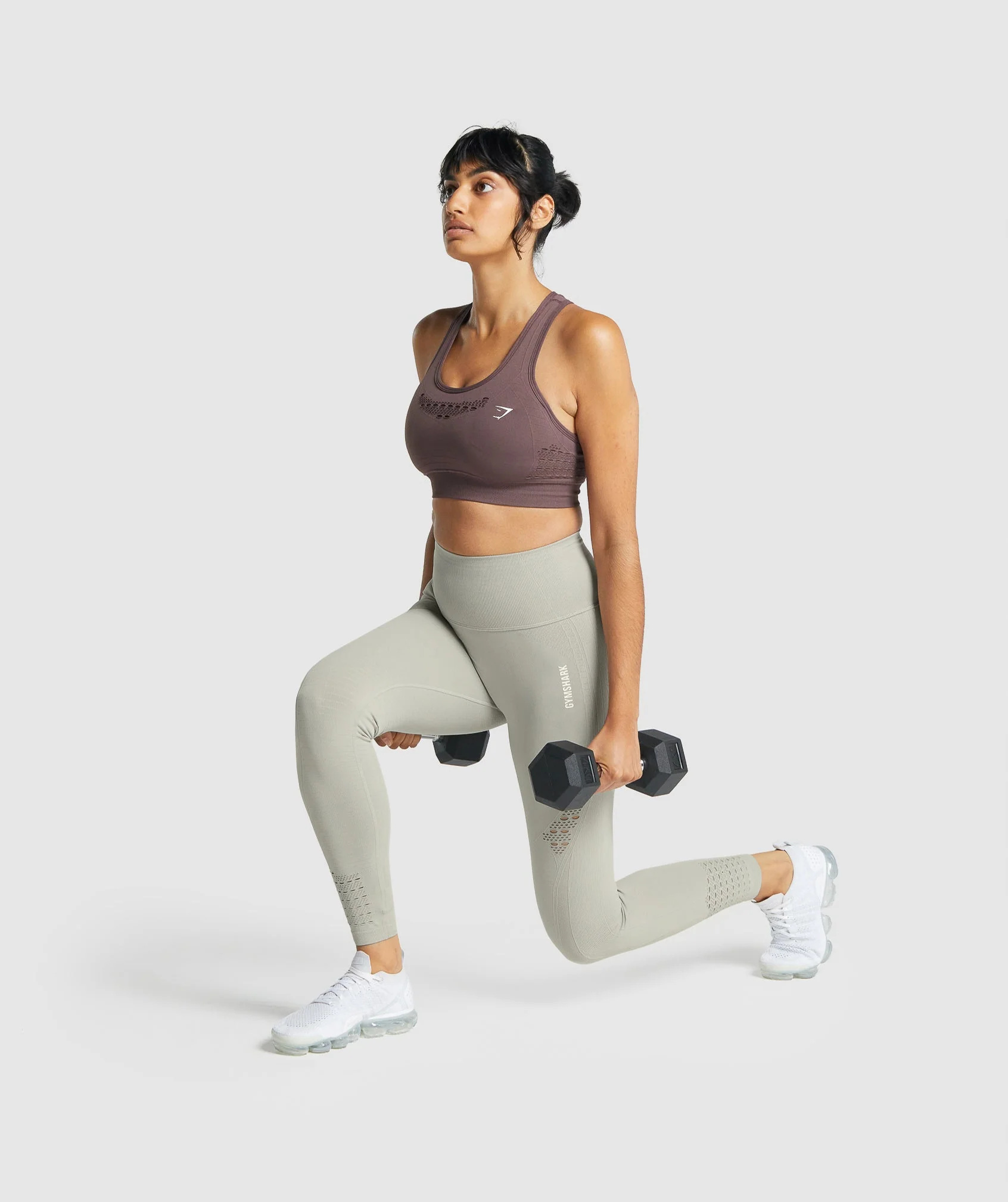 Gymshark Energy Seamless Leggings - Light Grey - Image 4