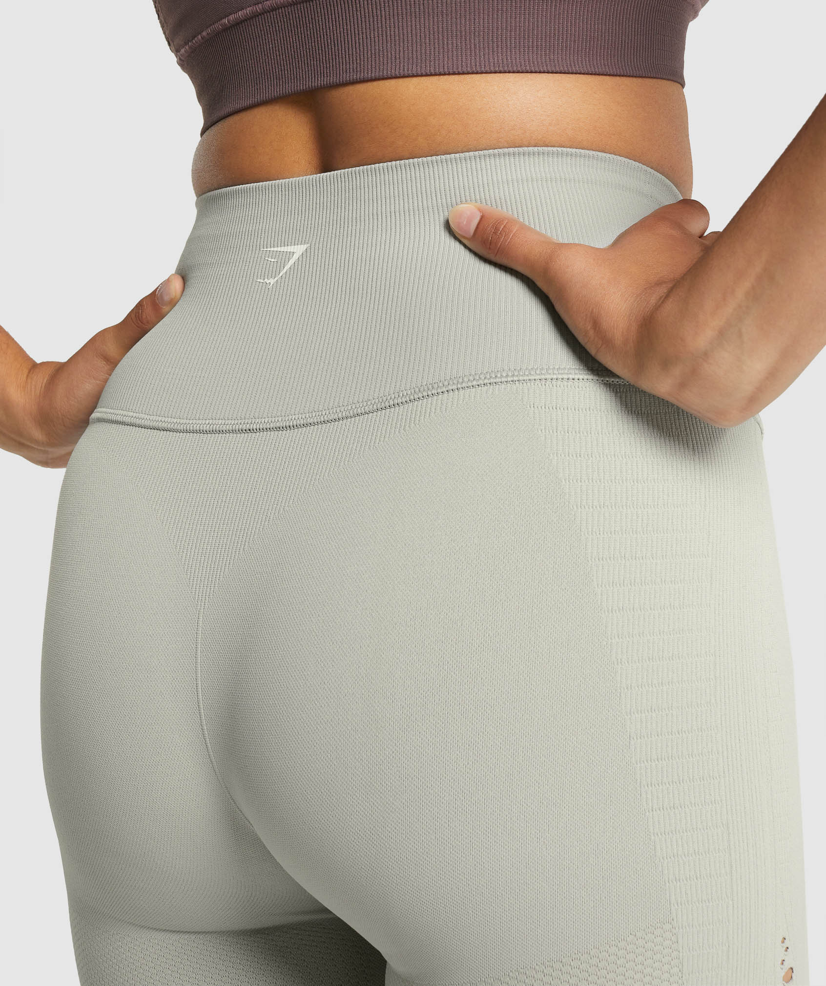 Gymshark Energy Seamless Leggings - Light Grey - Image 5