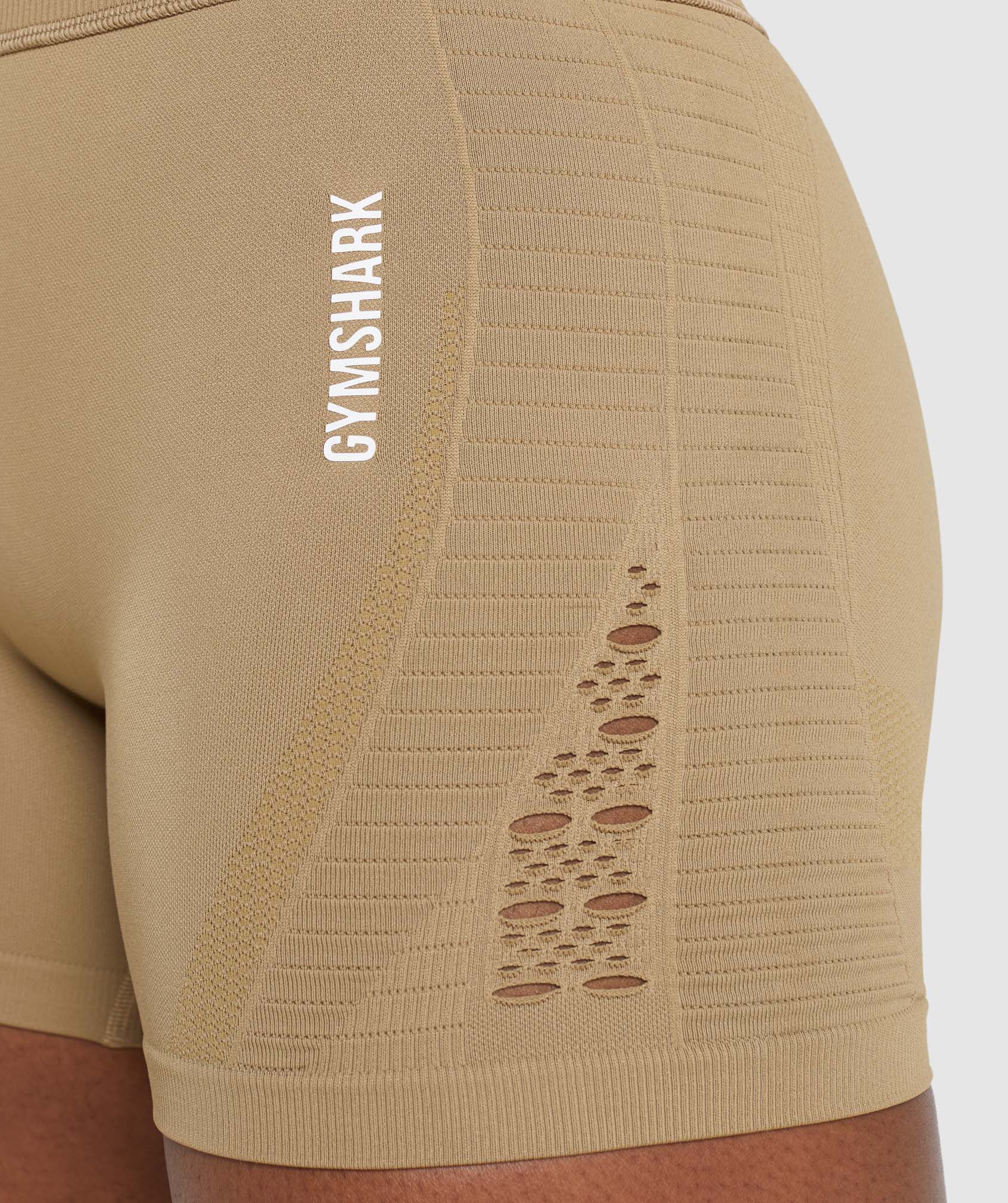 Gymshark Energy Seamless Shorts - Biscotti Brown - Image 5