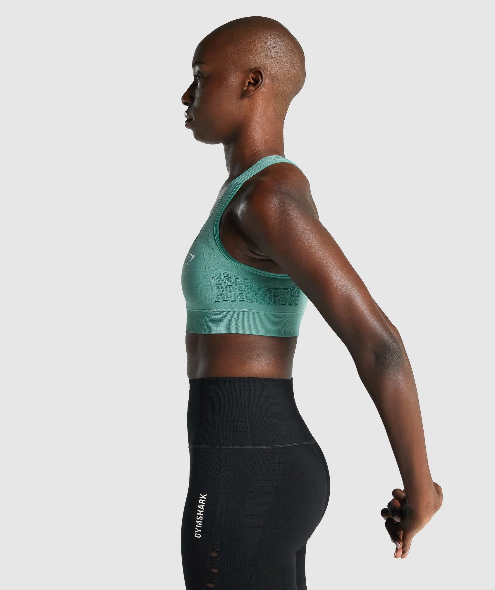 Gymshark Energy Seamless Sports Bra - Light Green - Image 3