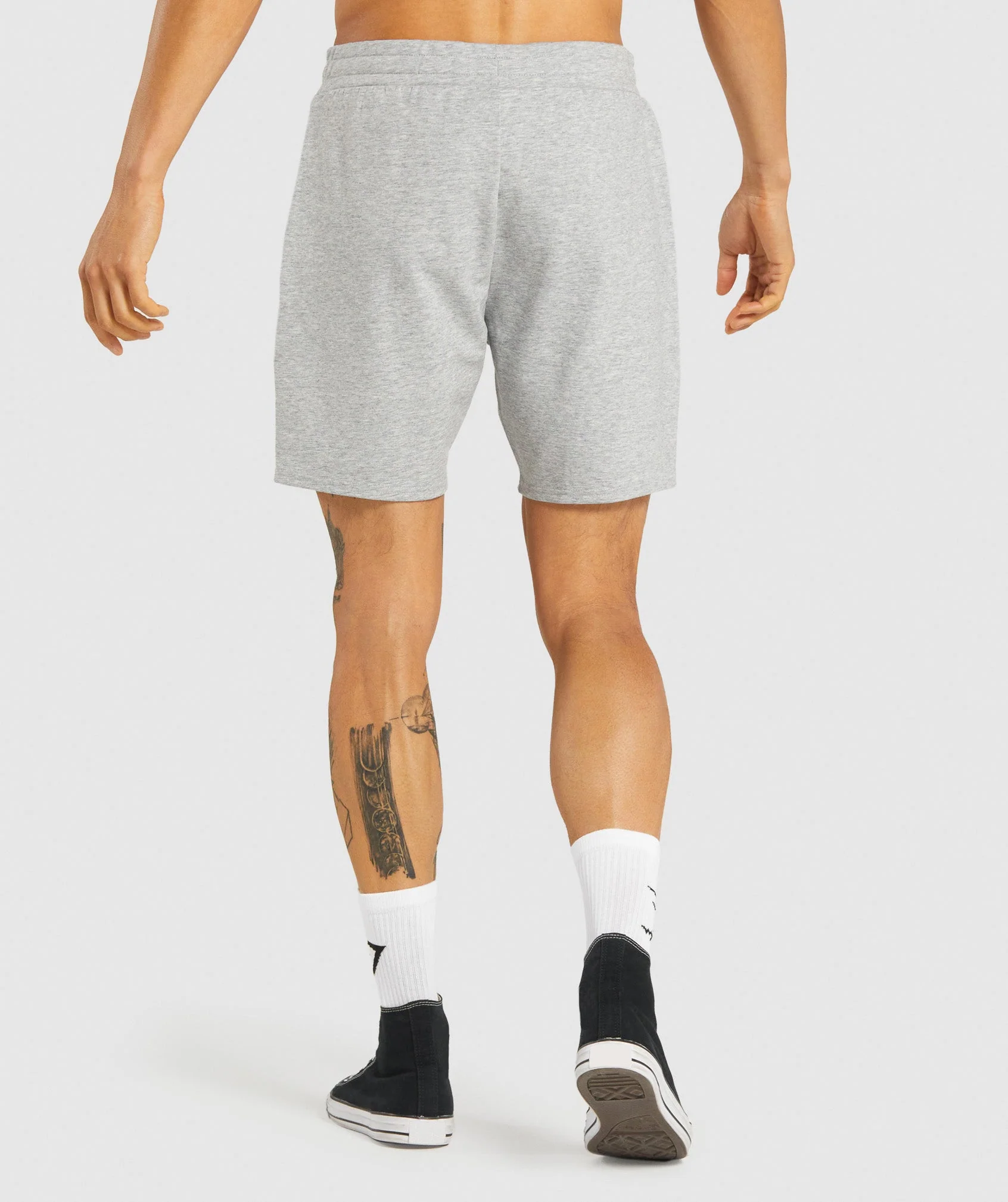 Gymshark Essential 7" Shorts - Light Grey Marl - Image 2