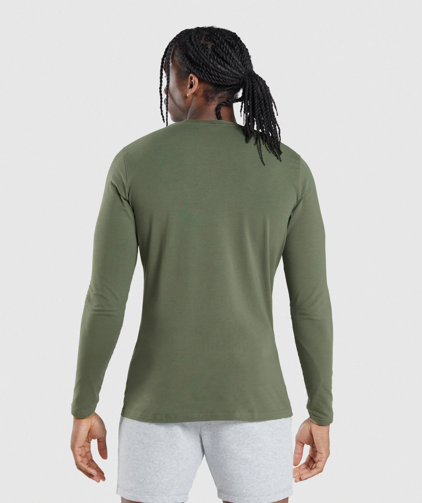 Gymshark Essential Long Sleeve T-Shirt - Core Olive - Image 2