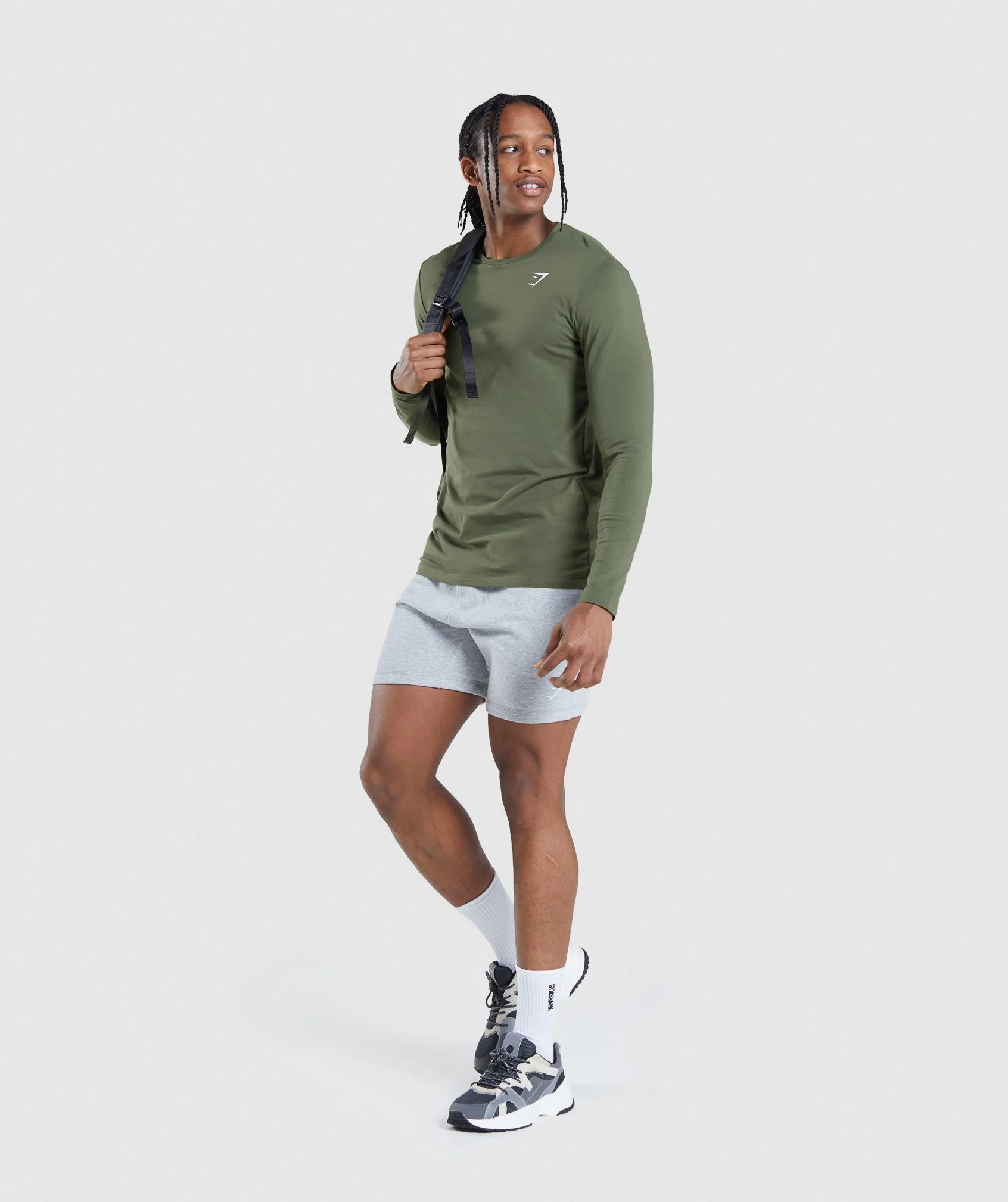 Gymshark Essential Long Sleeve T-Shirt - Core Olive - Image 4