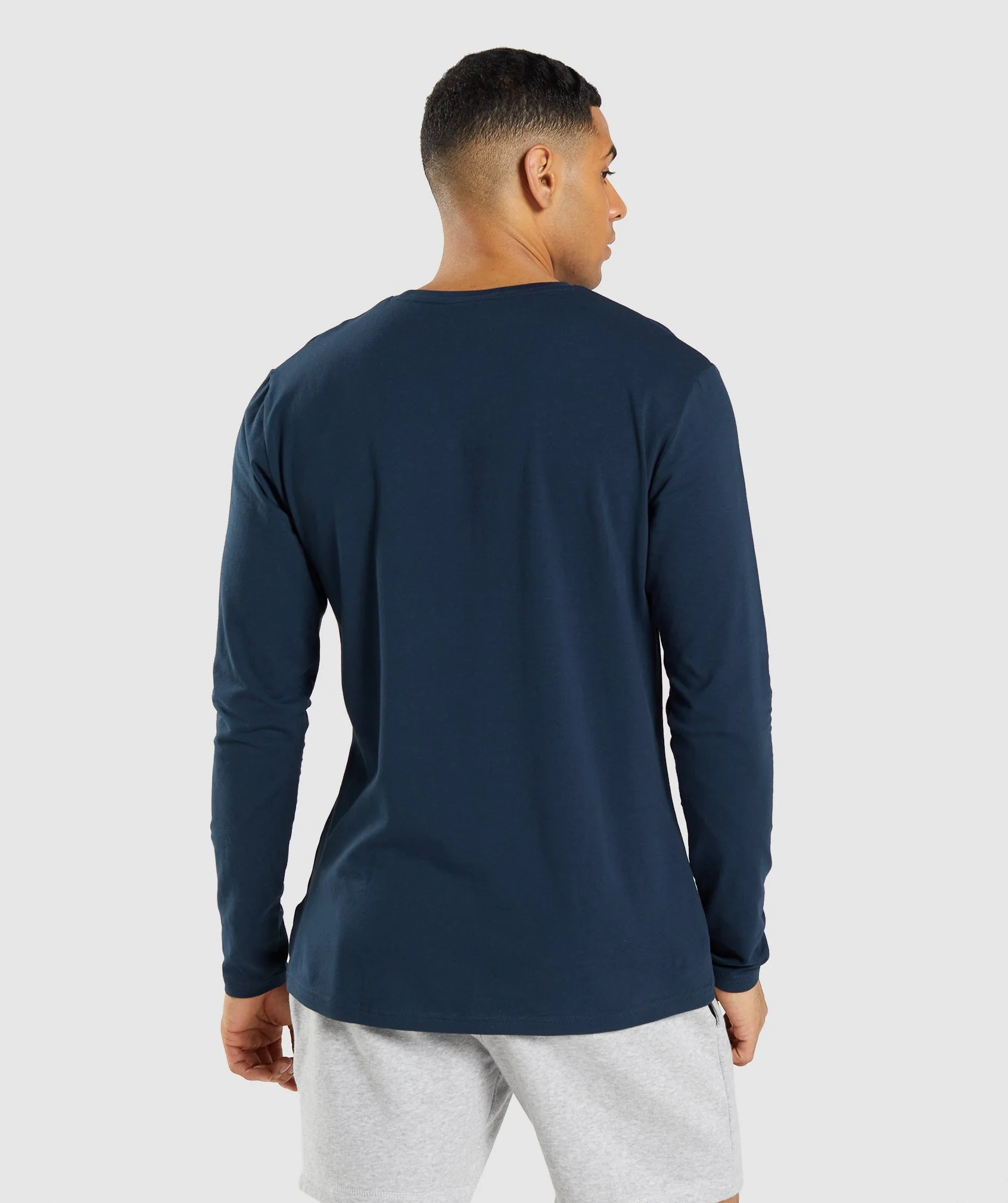 Gymshark Essential Long Sleeve T-Shirt - Navy - Image 2