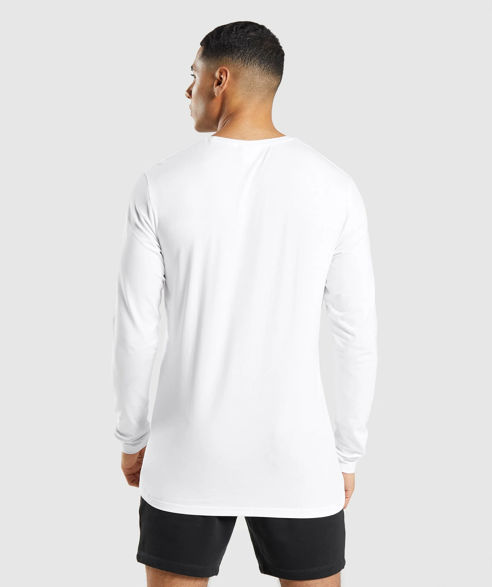 Gymshark Essential Long Sleeve T-Shirt - White - Image 2