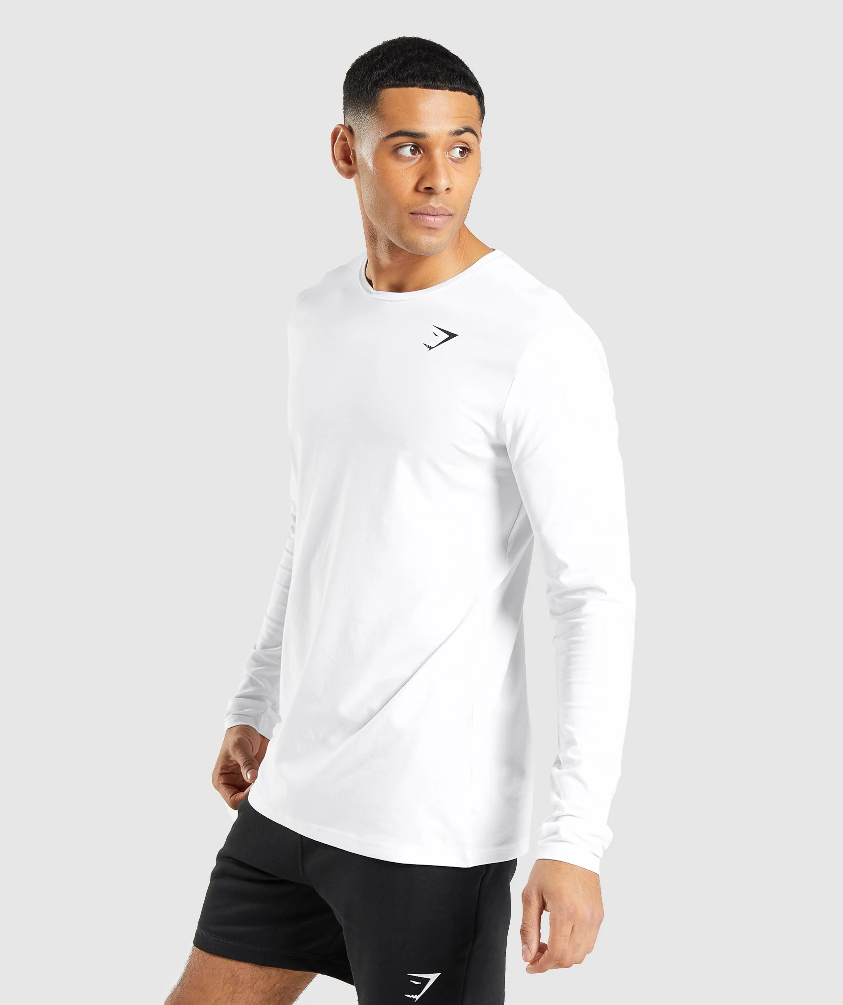 Gymshark Essential Long Sleeve T-Shirt - White - Image 3
