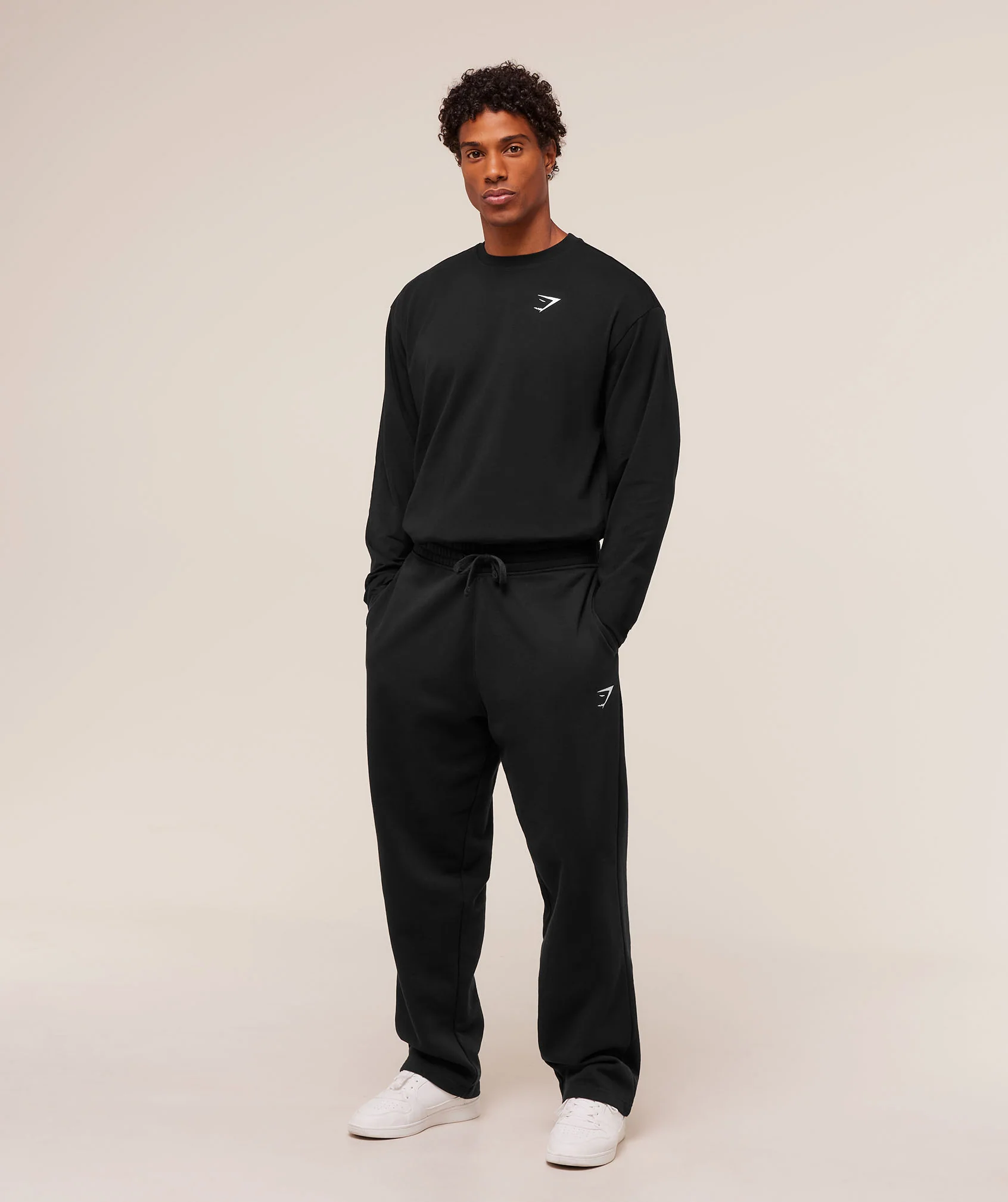 Gymshark Essential Oversized Long Sleeve T-Shirt - Black - Image 6