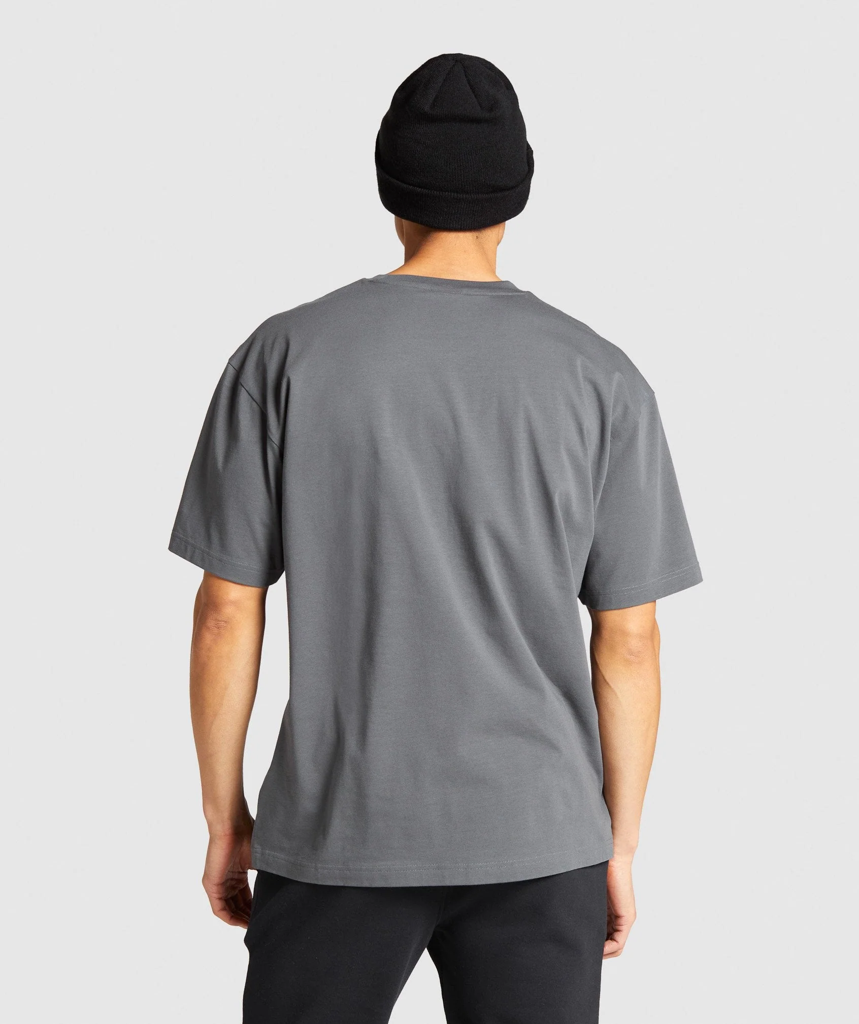 Gymshark Essential Oversized T-Shirt - Charcoal - Image 2